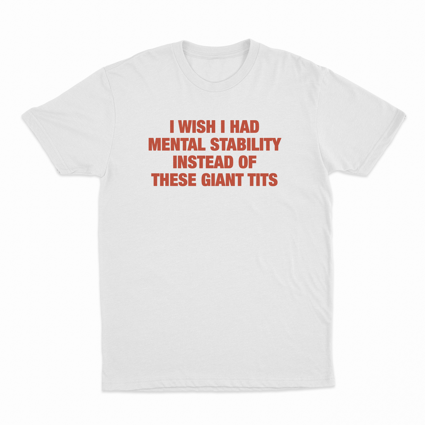 I Wish I Had Mental Stability Instead Of These Giant Tits T-Shirt