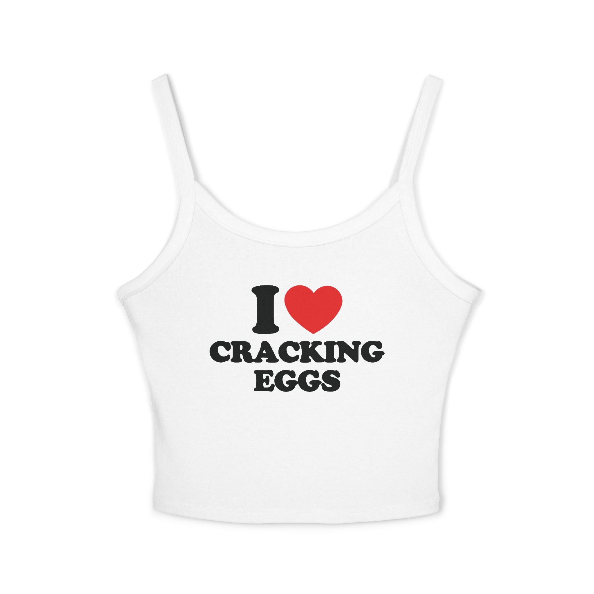 I Heart Cracking Eggs Spaghetti Strap Cami