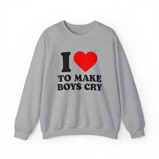 I Heart To Make Boys Cry Crewneck