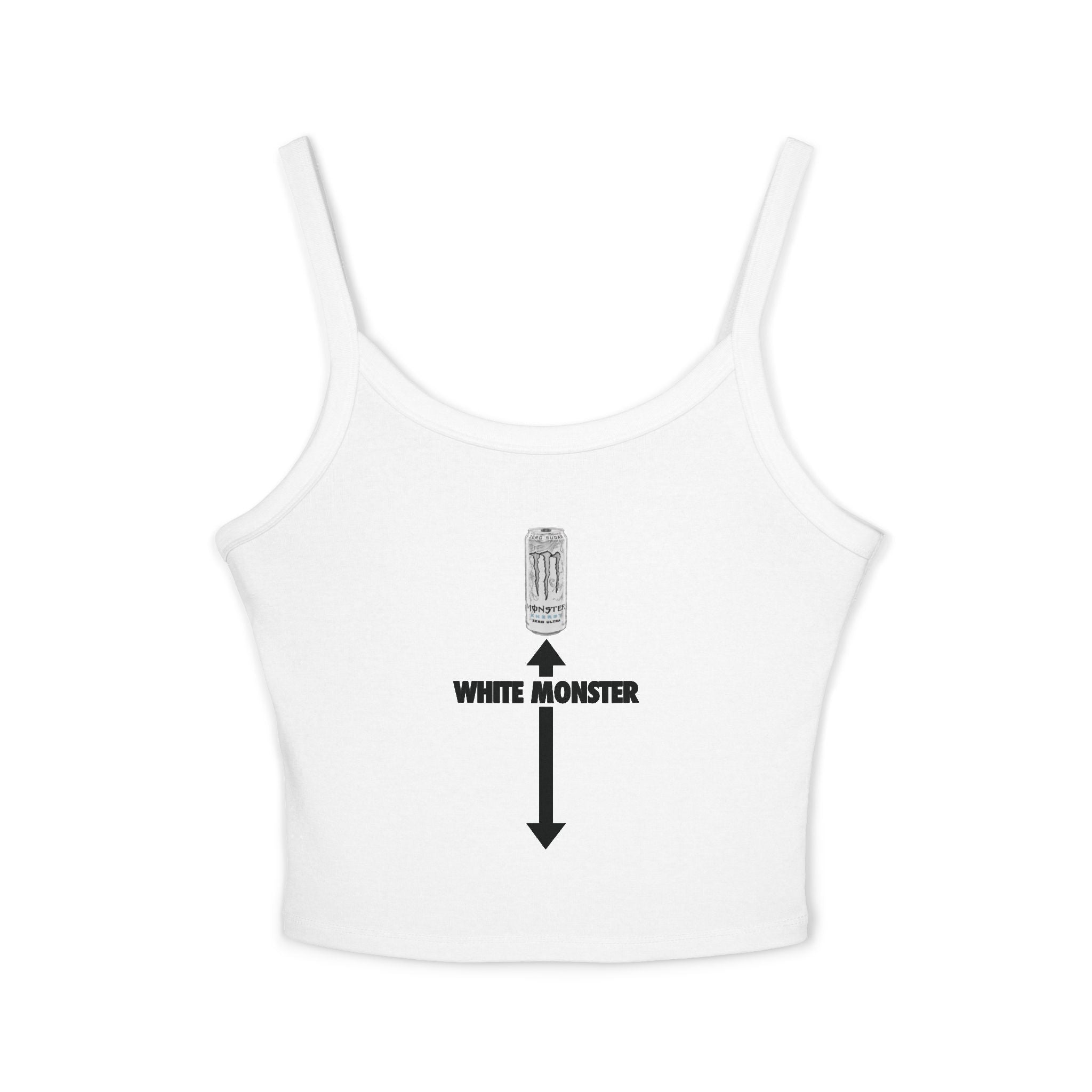 White Monster Spaghetti Strap Cami