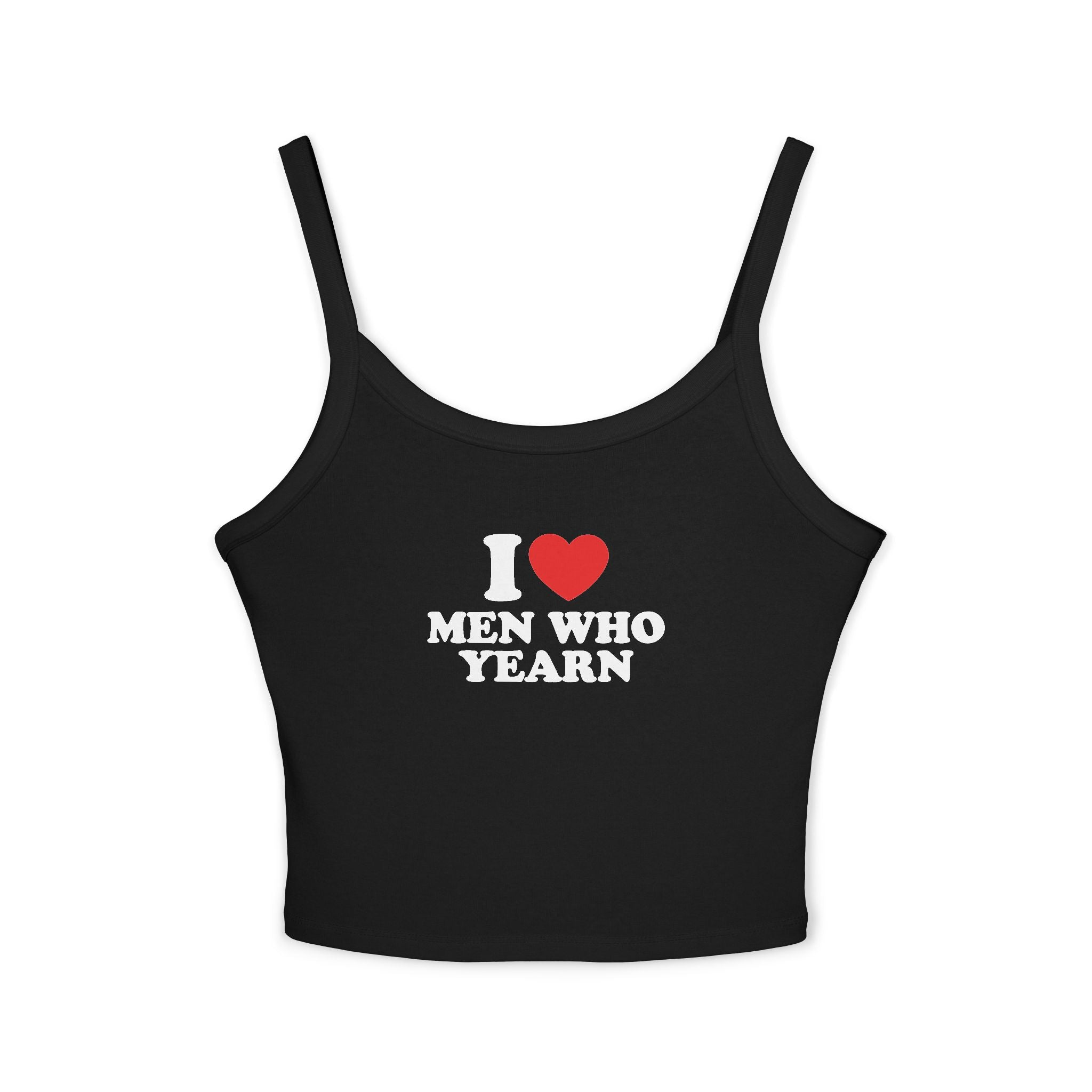 I Heart Men Who Yearn Spaghetti Strap Cami