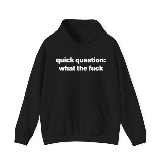 Quick Question What The Fuck Hoodie