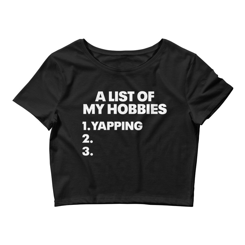 A List Of My Hobbies Baby Tee