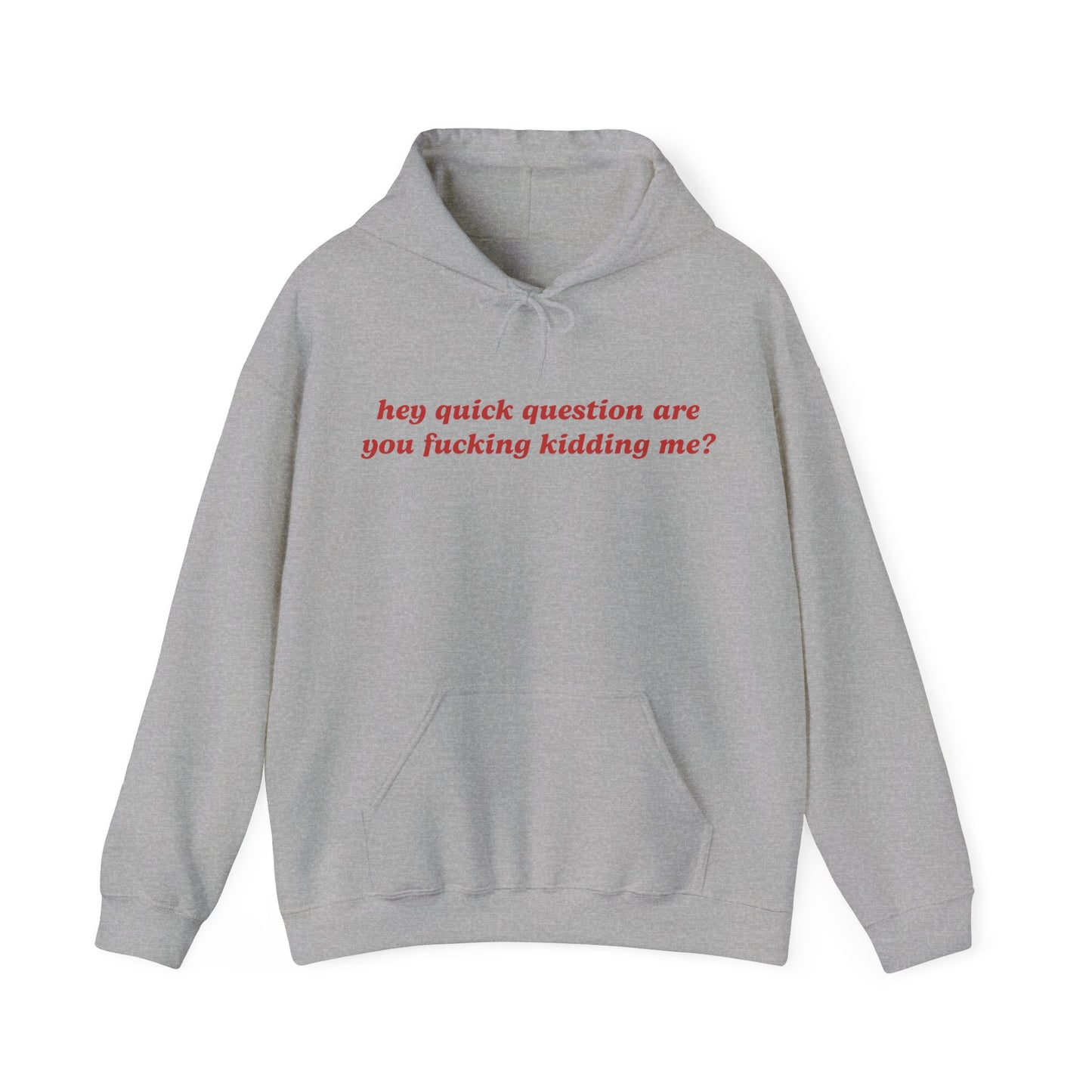 Hey Quick Question Are You Fucking Kidding Me? Hoodie