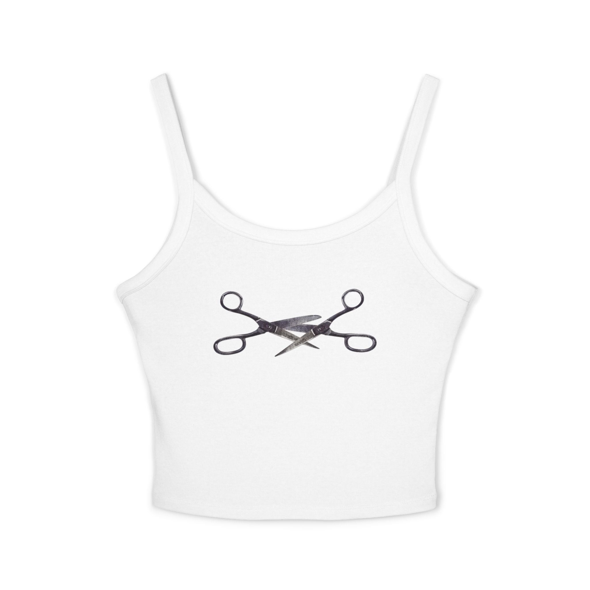 Scissoring Scissors Spaghetti Strap Cami