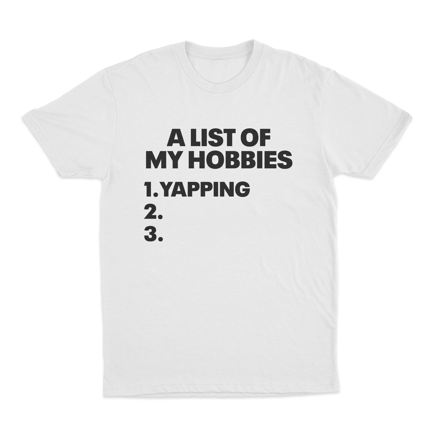 A List Of My Hobbies T-Shirt