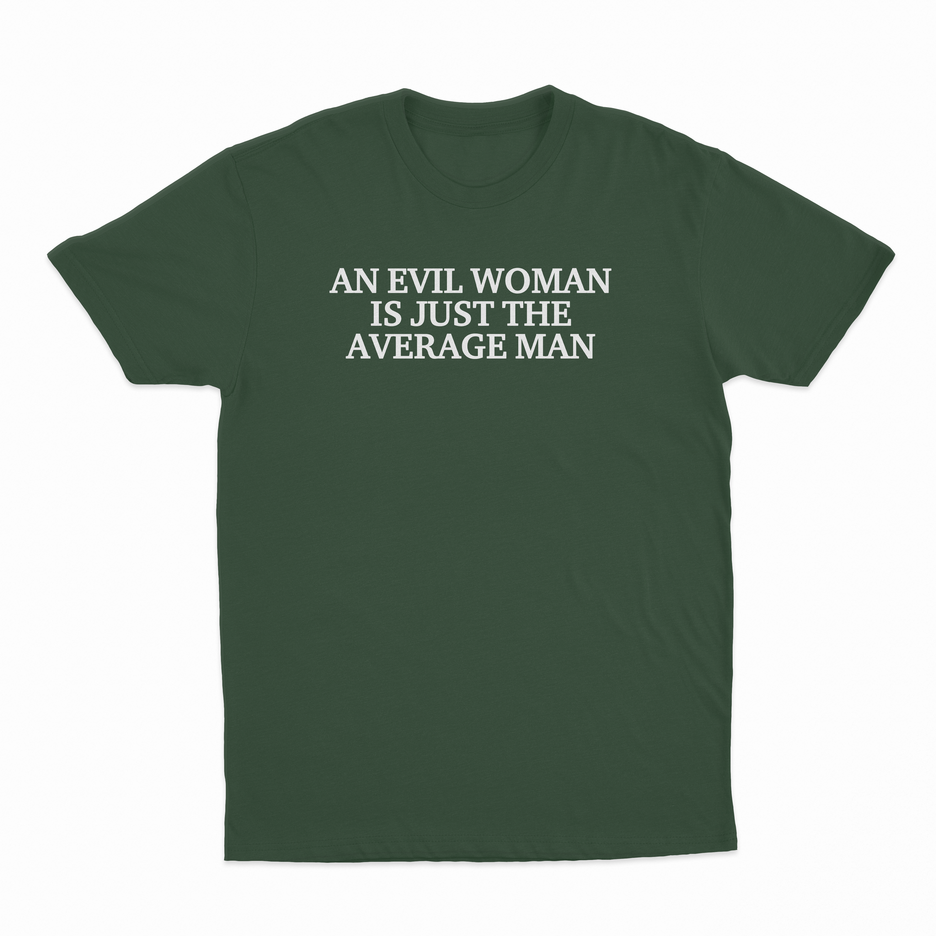 An Evil Woman Is Just The Average Man T-Shirt