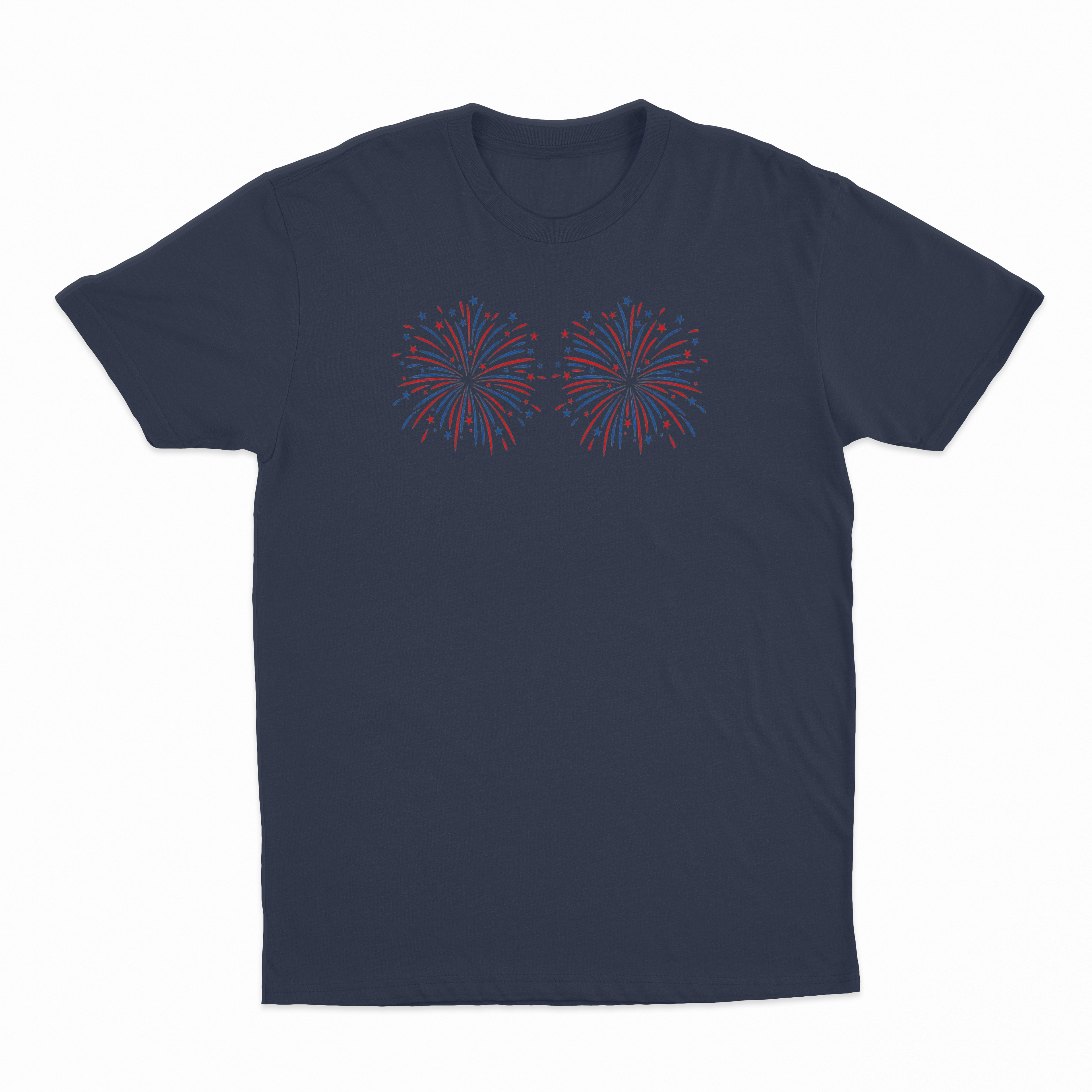 Fireworks Over Boobs T-Shirt