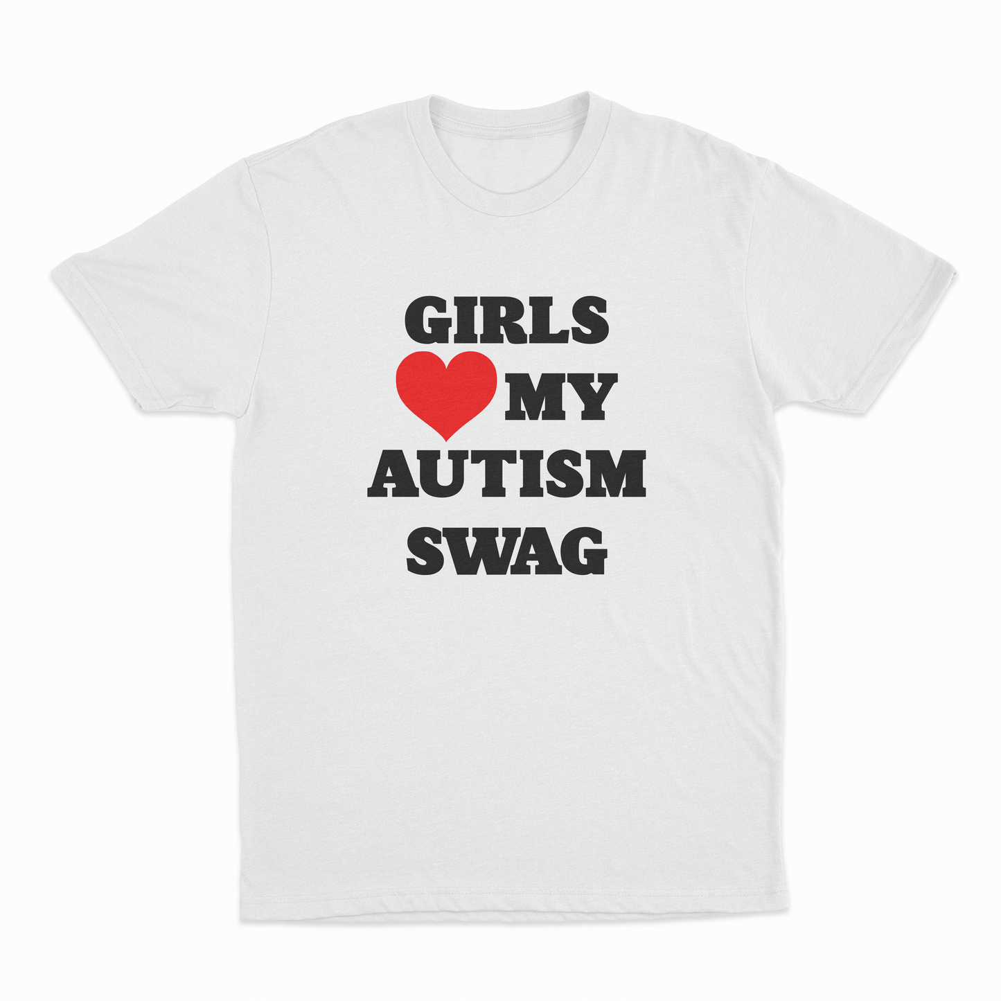 Girls Heart My Autism Swag T-Shirt