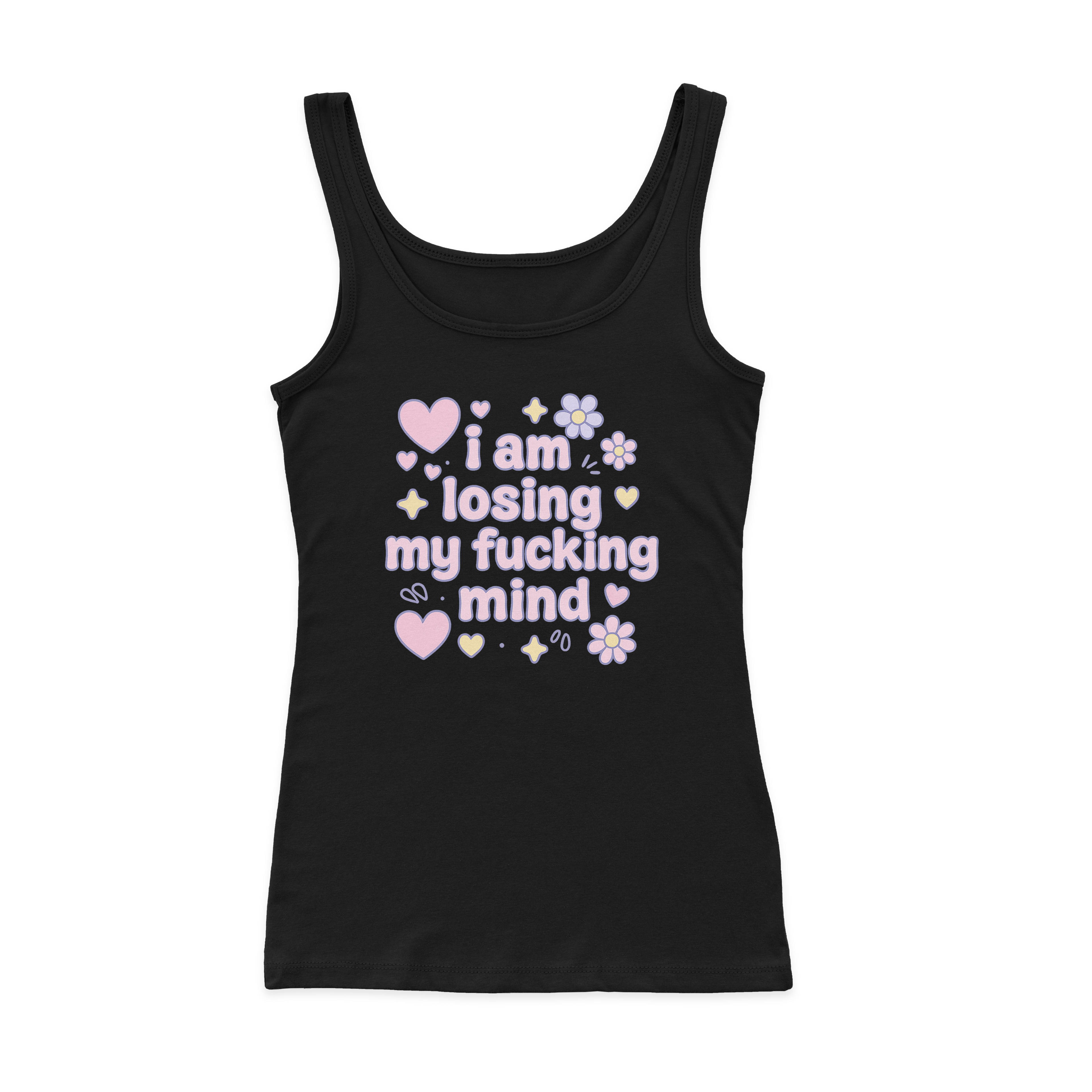 I Am Losing My Fucking Mind Ribbed Tank