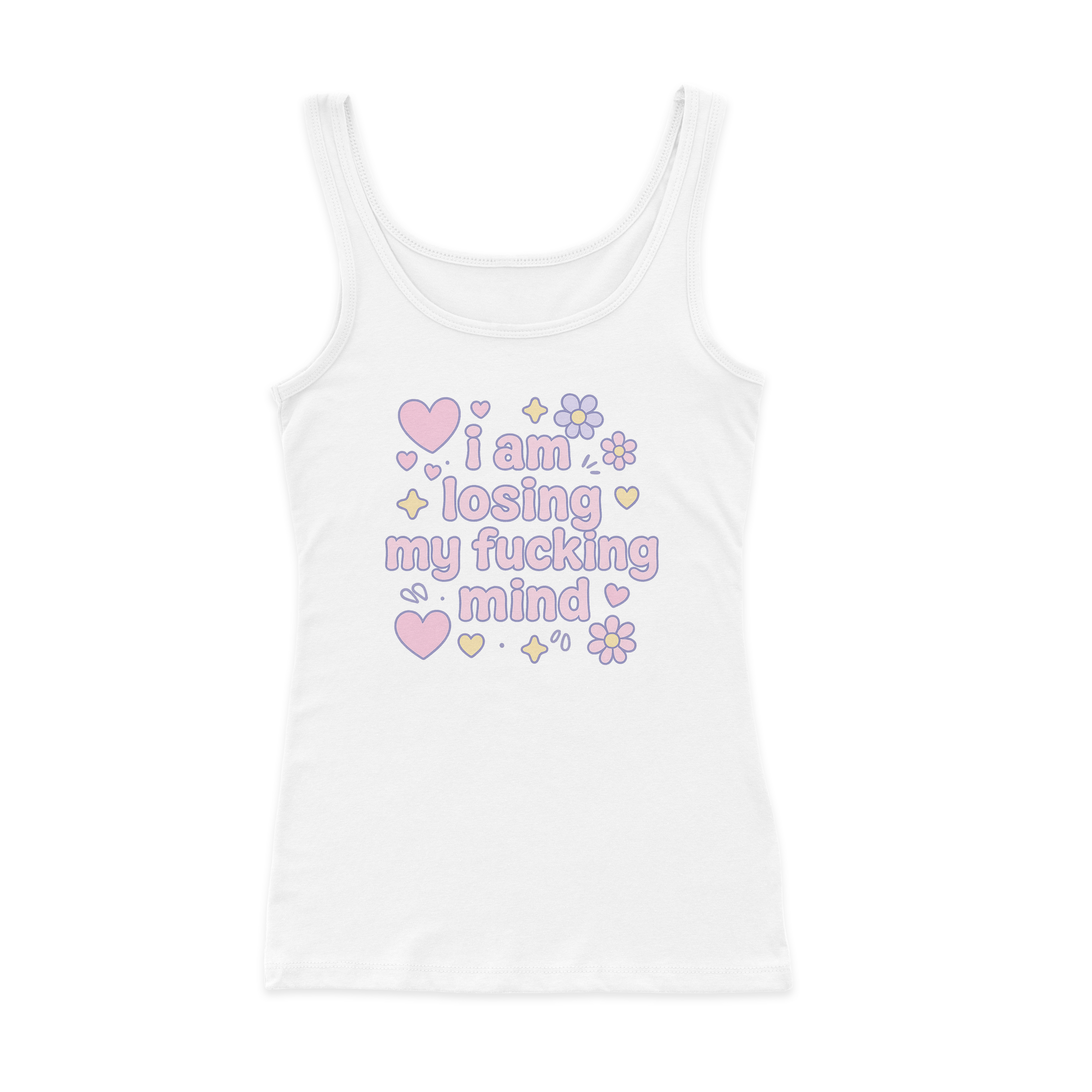 I Am Losing My Fucking Mind Ribbed Tank