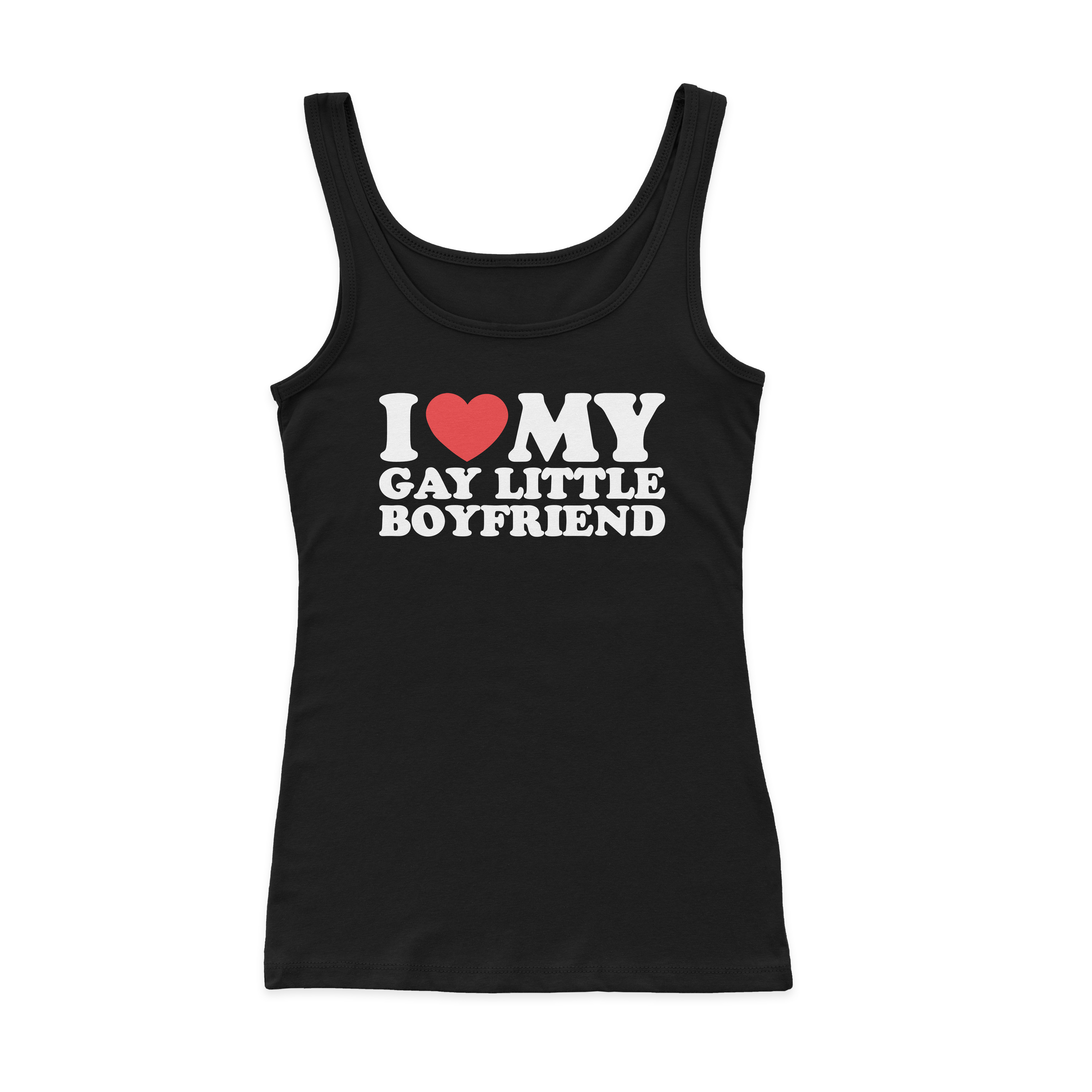 I Heart My Gay Little Boyfriend Ribbed Tank