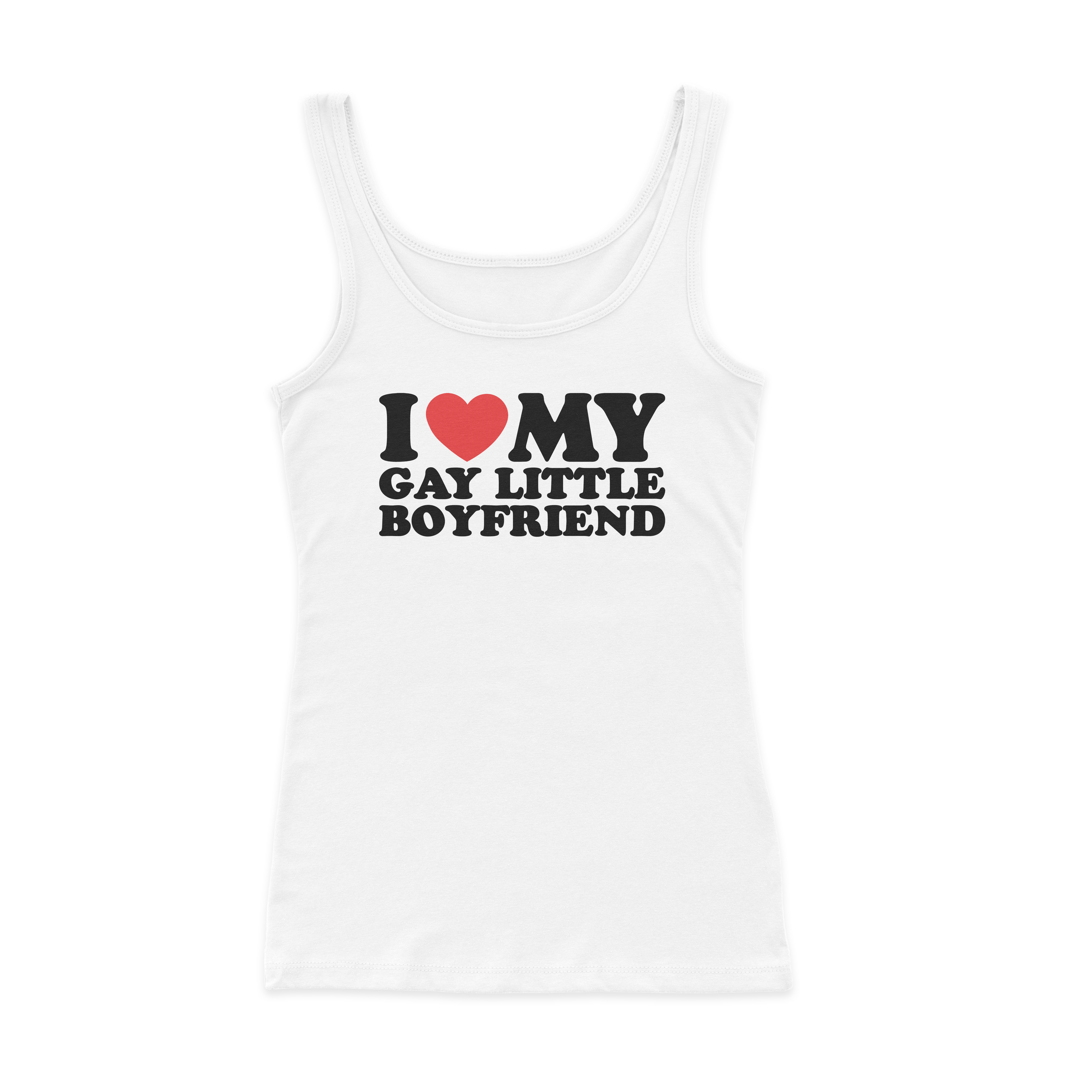 I Heart My Gay Little Boyfriend Ribbed Tank