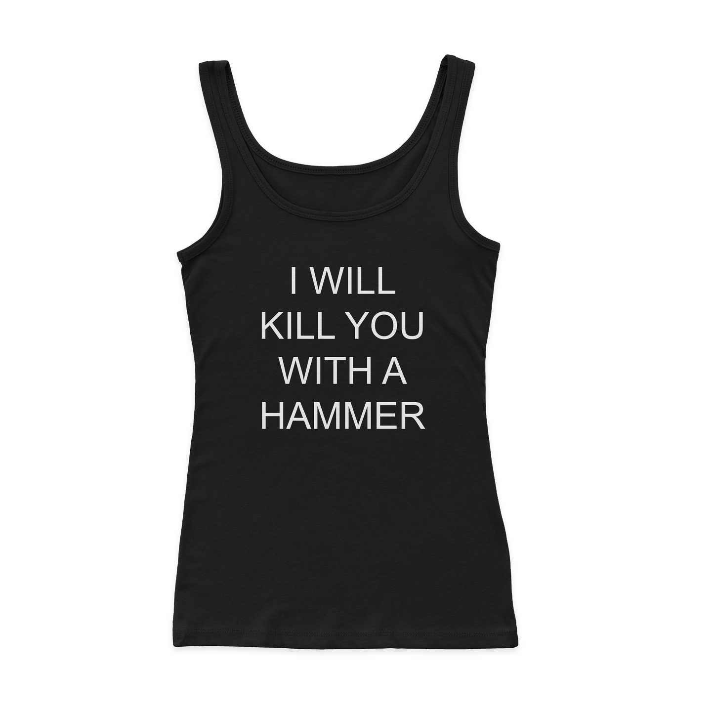 I Will Kill You With A Hammer Ribbed Tank