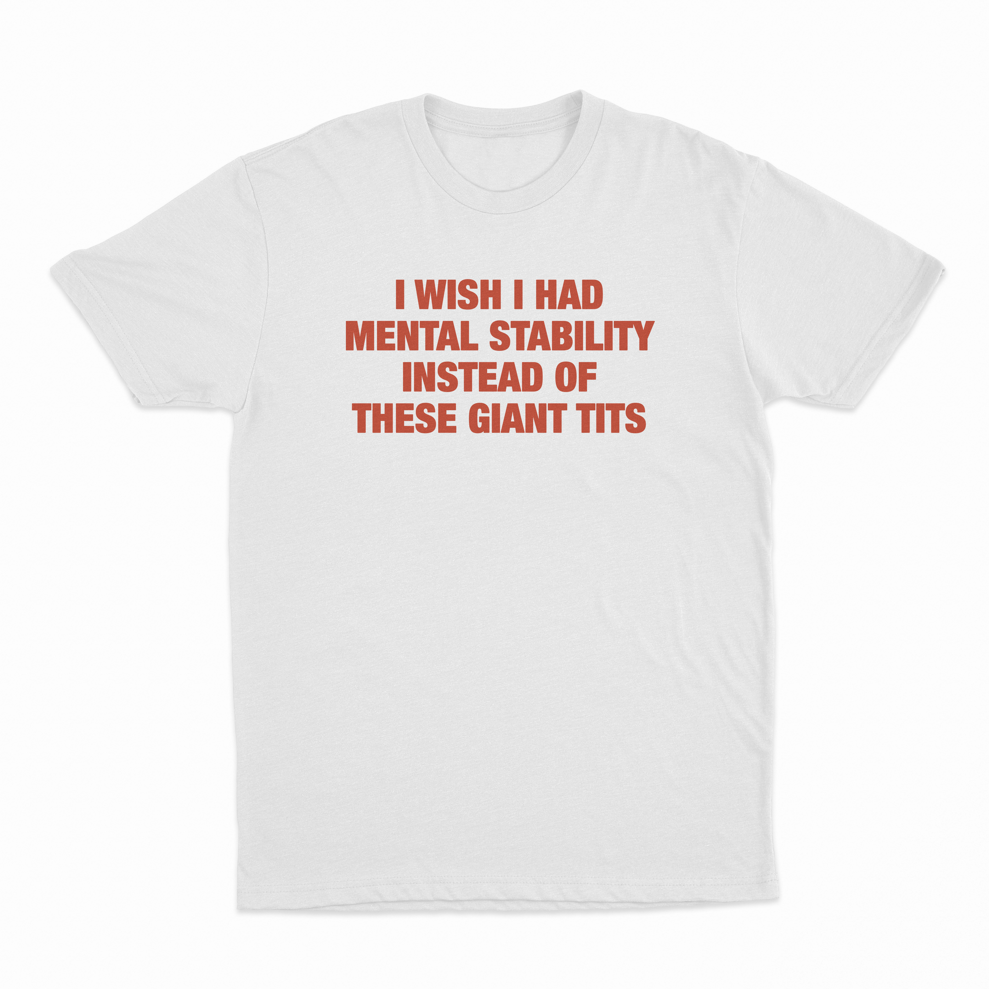 I Wish I Had Mental Stability Instead Of These Giant Tits T-Shirt