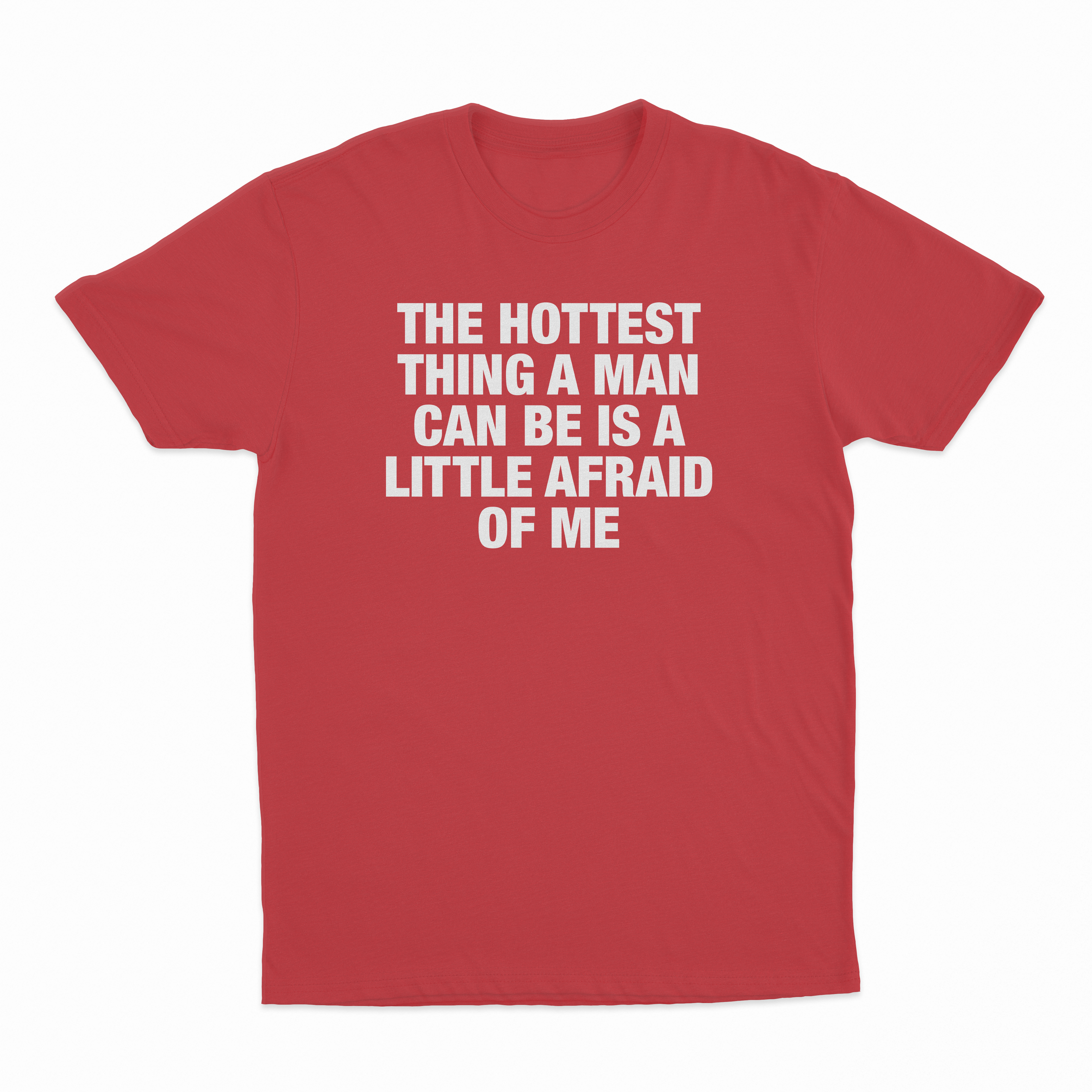 The Hottest Thing A Man Can Be Is A Little Afraid Of Me T-Shirt