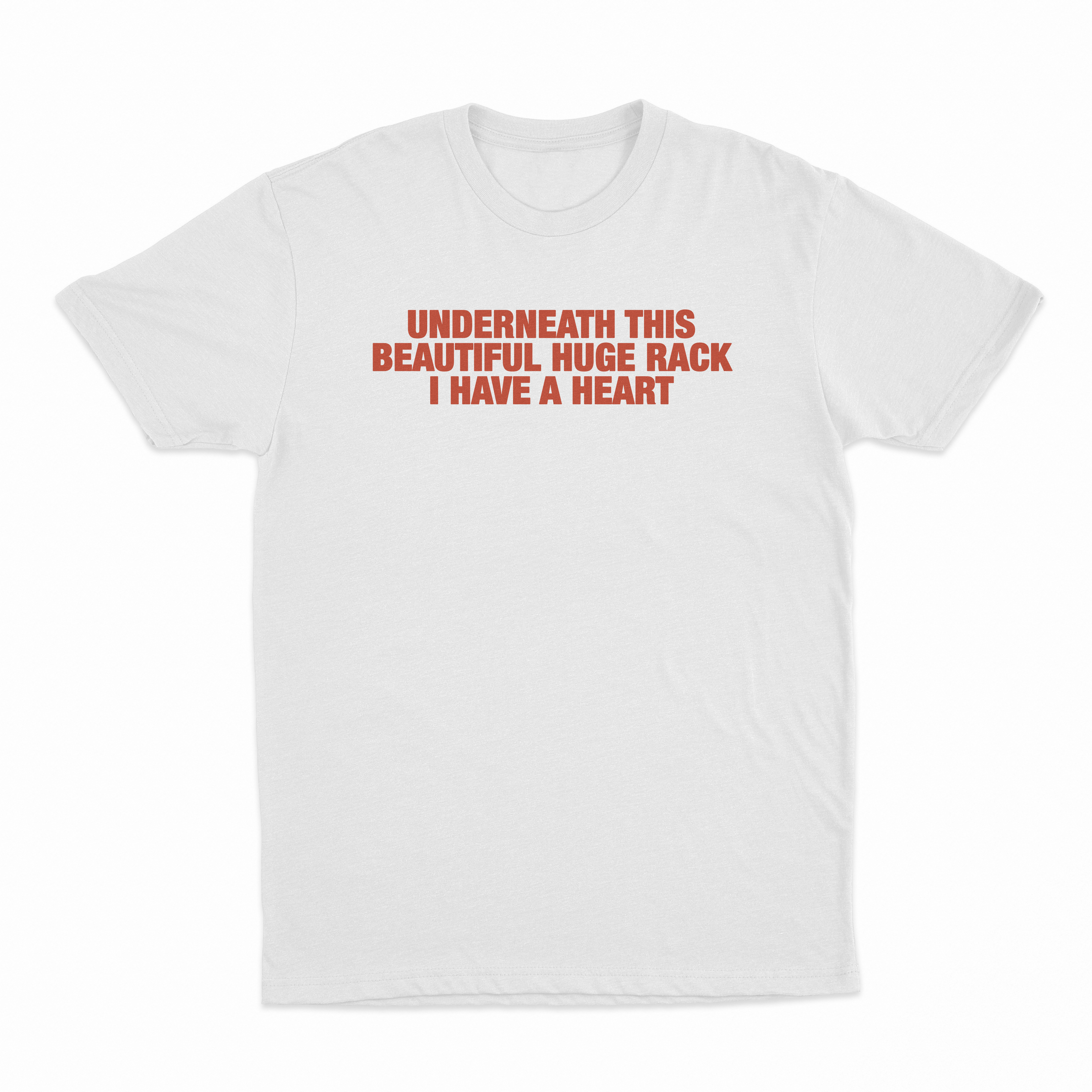 Underneath This Beautiful Huge Rack I Have A Heart T-Shirt – Delulu Designs