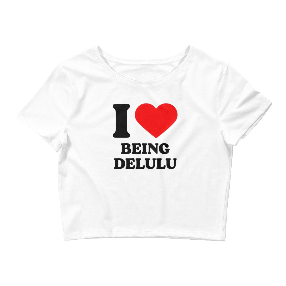 I Heart Being Delulu Baby Tee