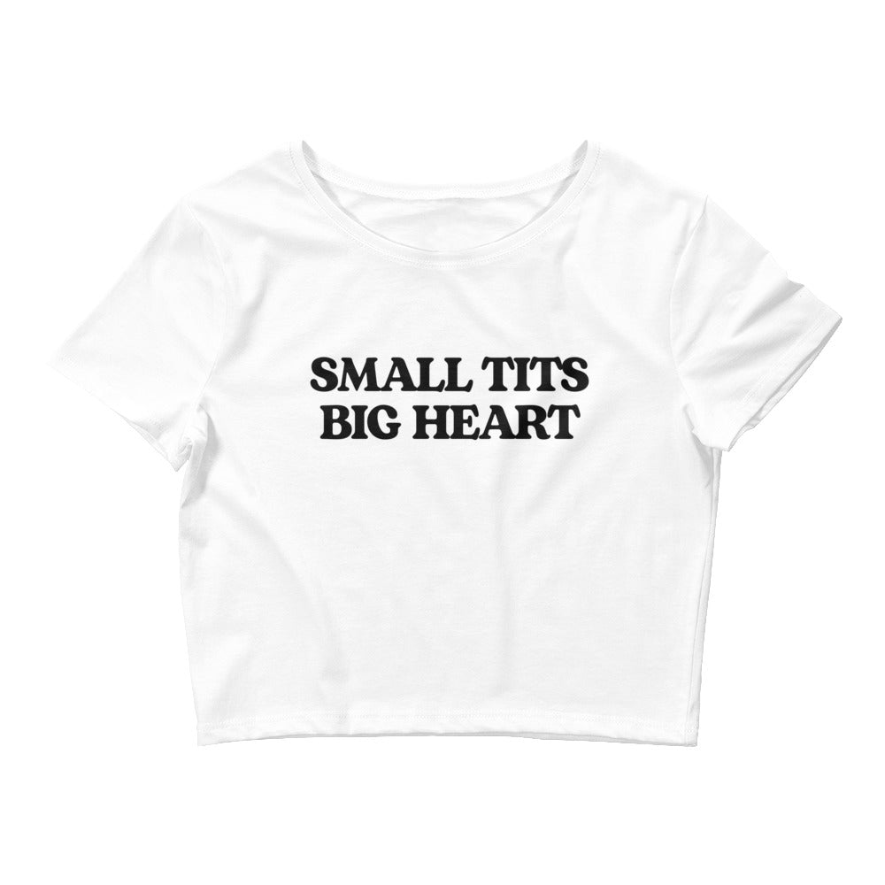 Small Tits Big Heart Baby Tee