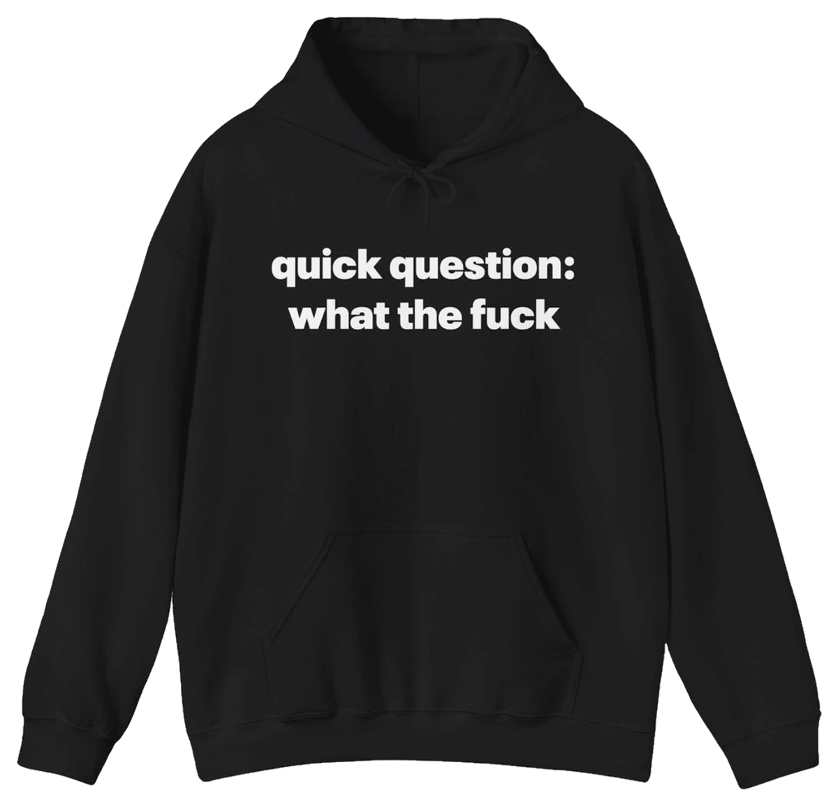 Quick Question What The Fuck Hoodie