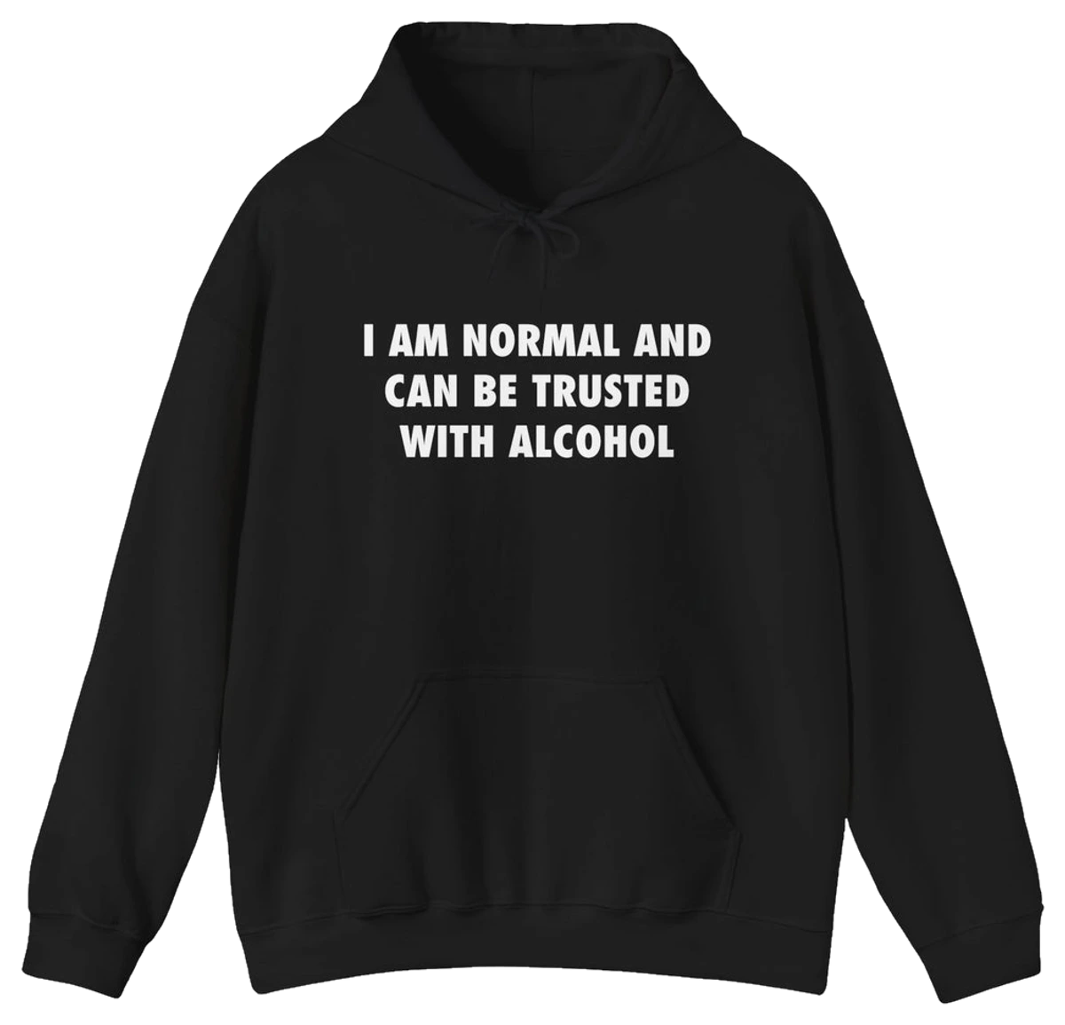 I Am Normal And Can Be Trusted With Alcohol Hoodie