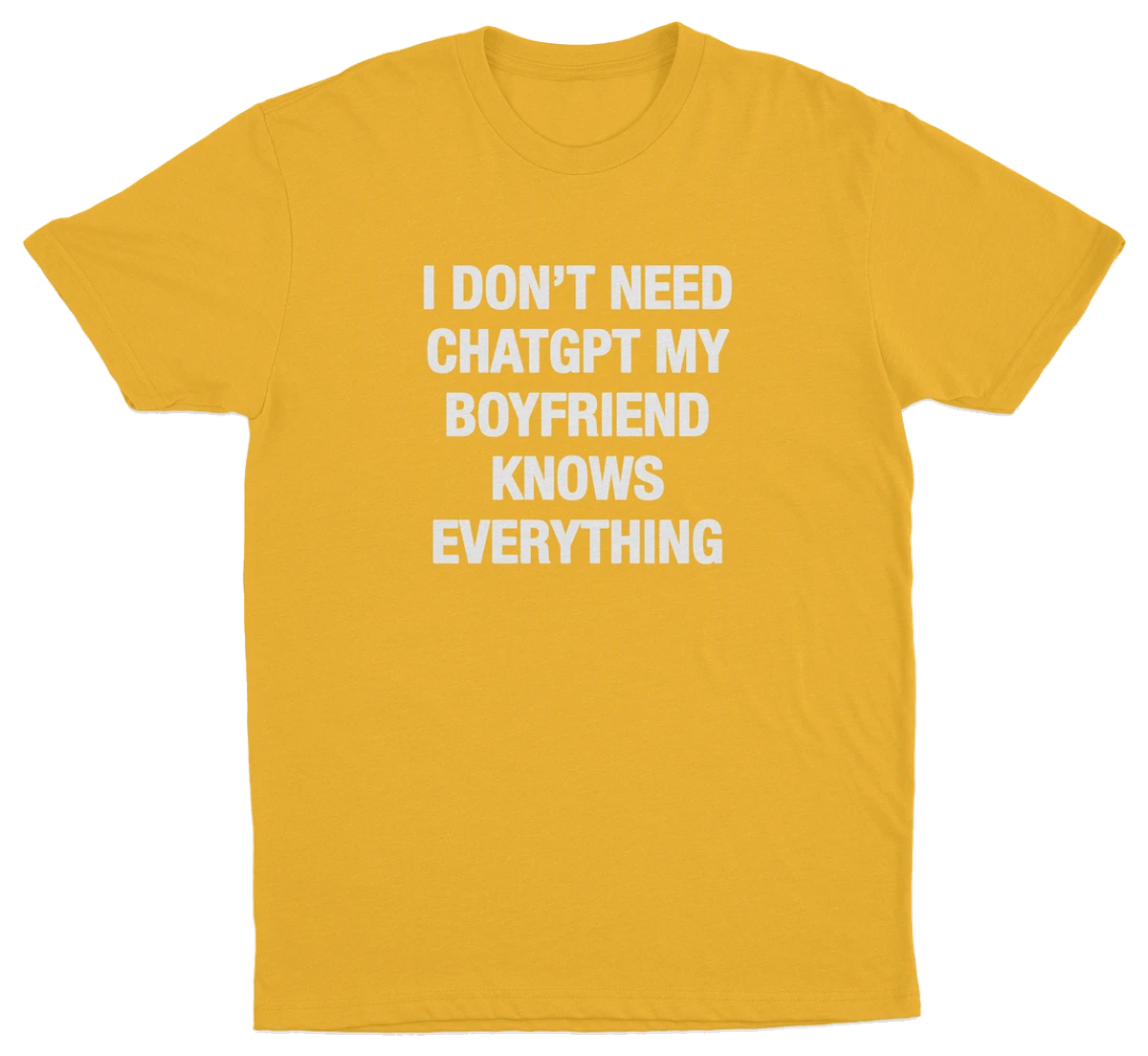 I Don't Need ChatGPT My Boyfriend Knows Everything T-Shirt