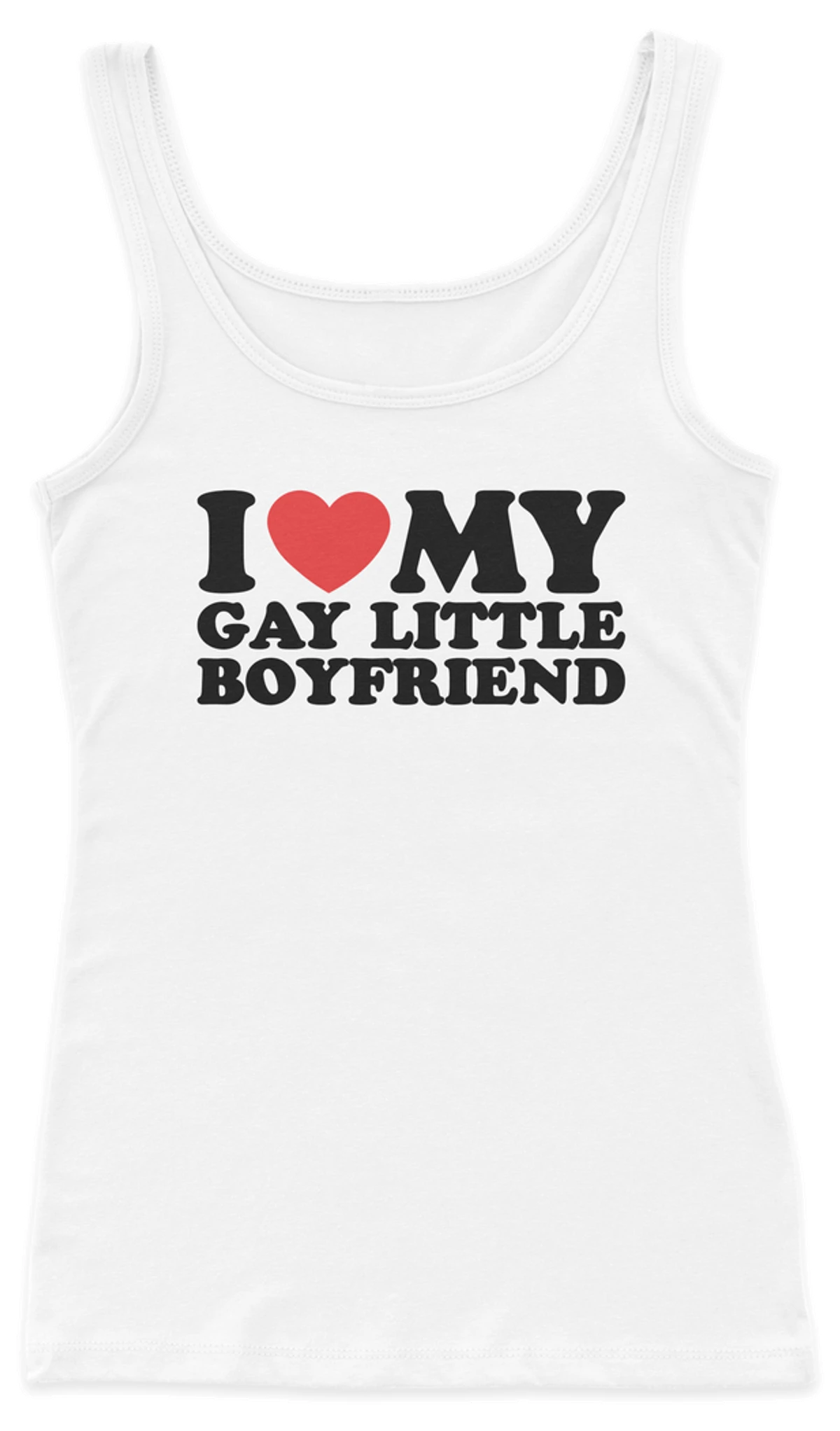 I Heart My Gay Little Boyfriend Ribbed Tank