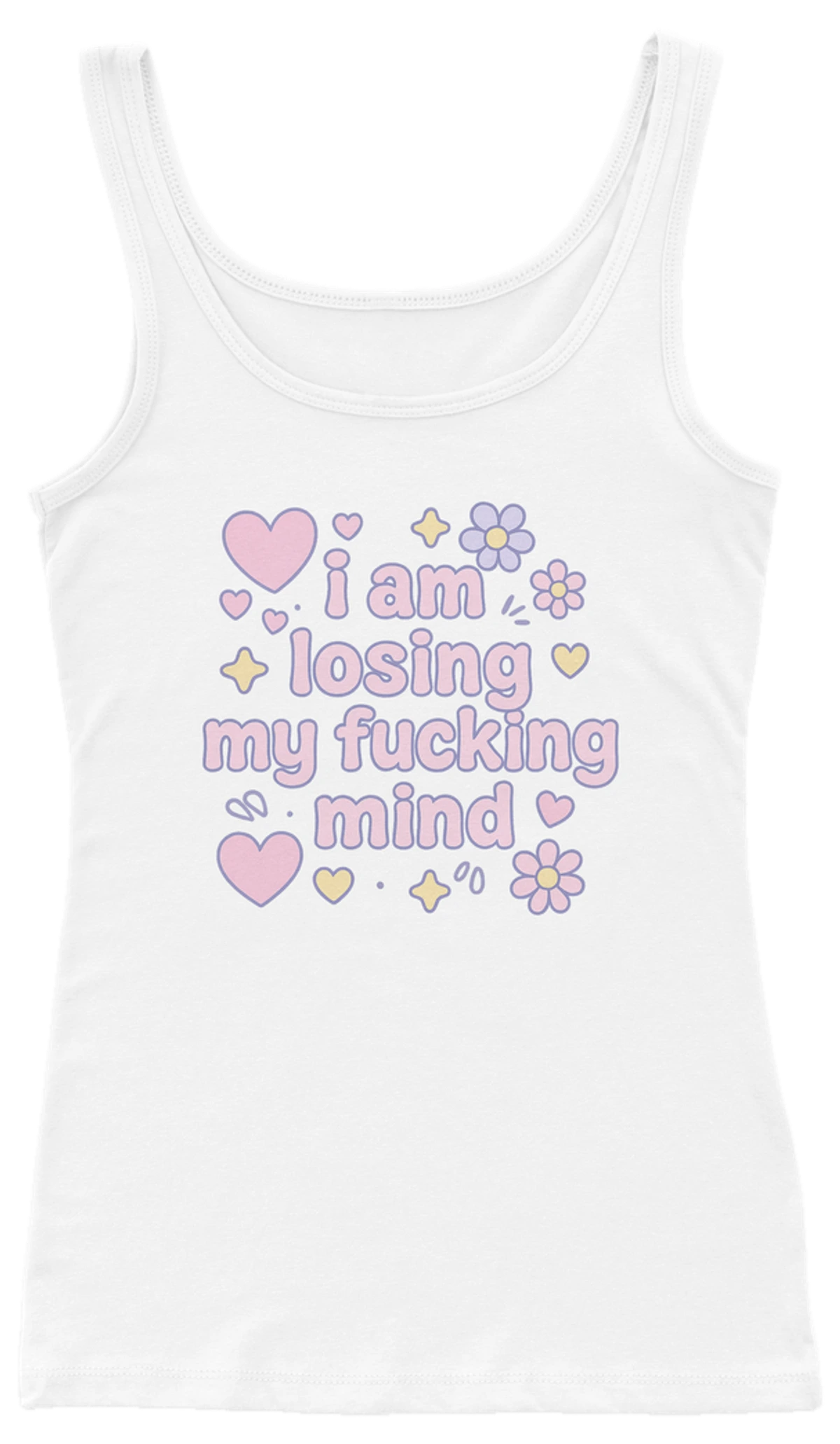 I Am Losing My Fucking Mind Ribbed Tank