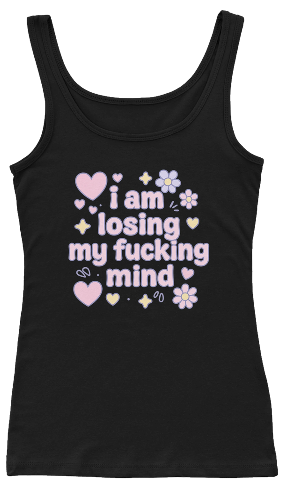 I Am Losing My Fucking Mind Ribbed Tank