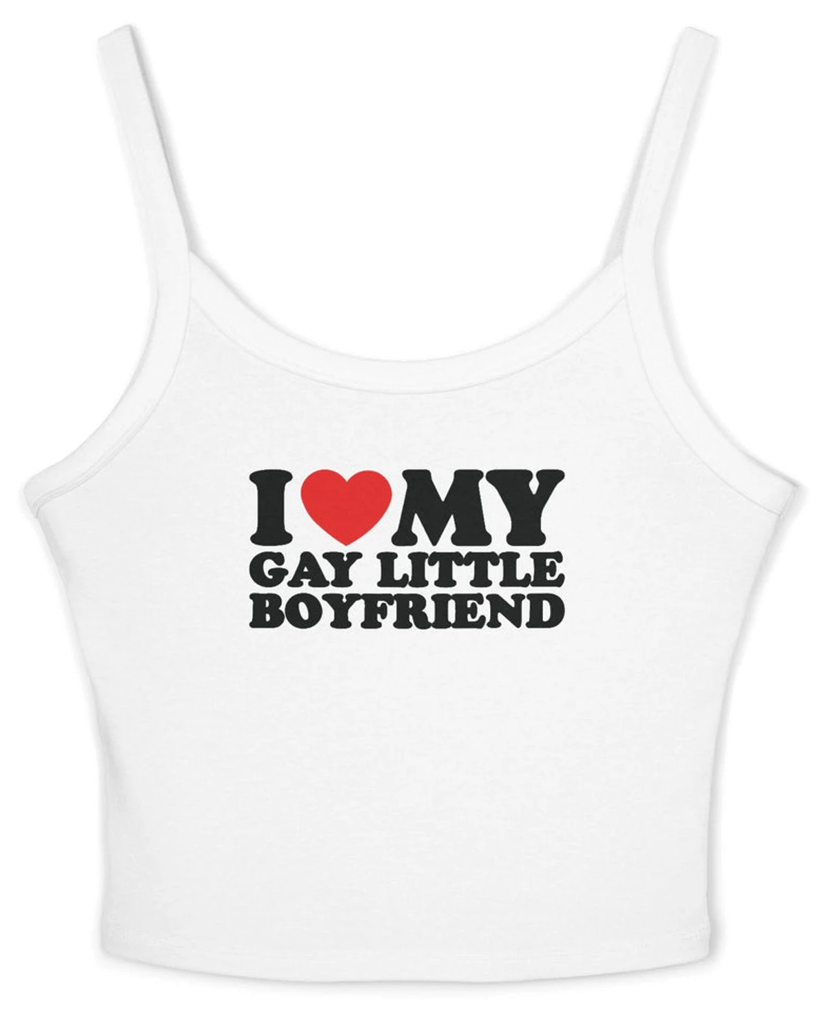 I Heart My Gay Little Boyfriend Spaghetti Strap Cami