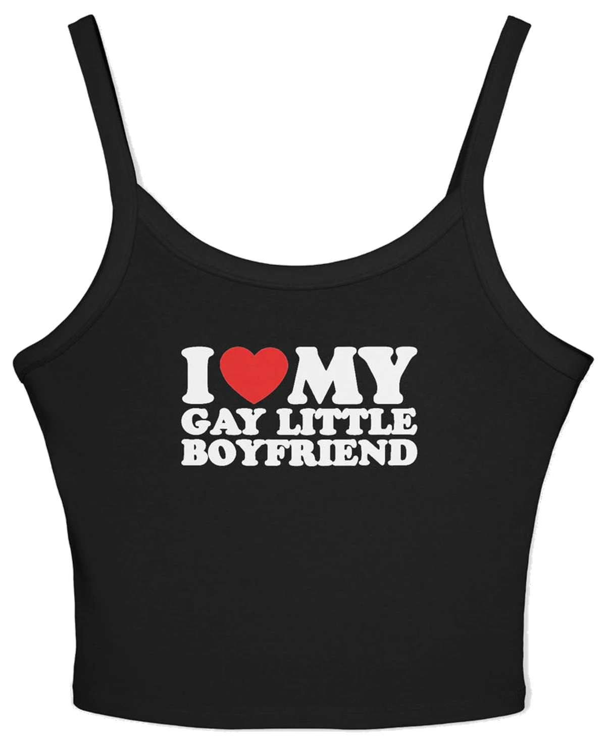 I Heart My Gay Little Boyfriend Spaghetti Strap Cami