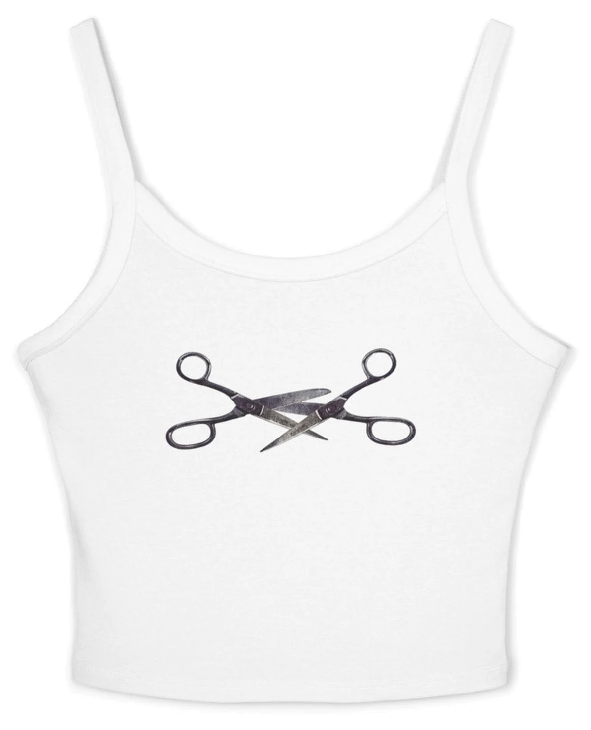 Scissoring Scissors Spaghetti Strap Cami