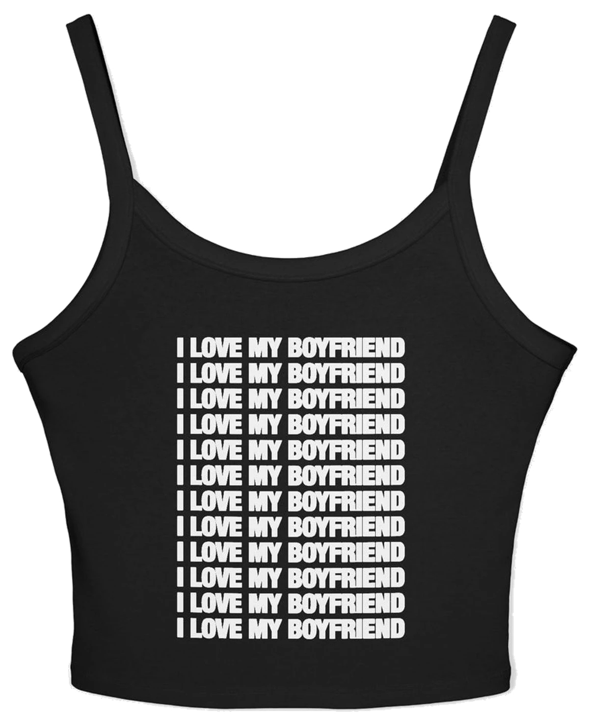 I Love My Boyfriend Spaghetti Strap Cami