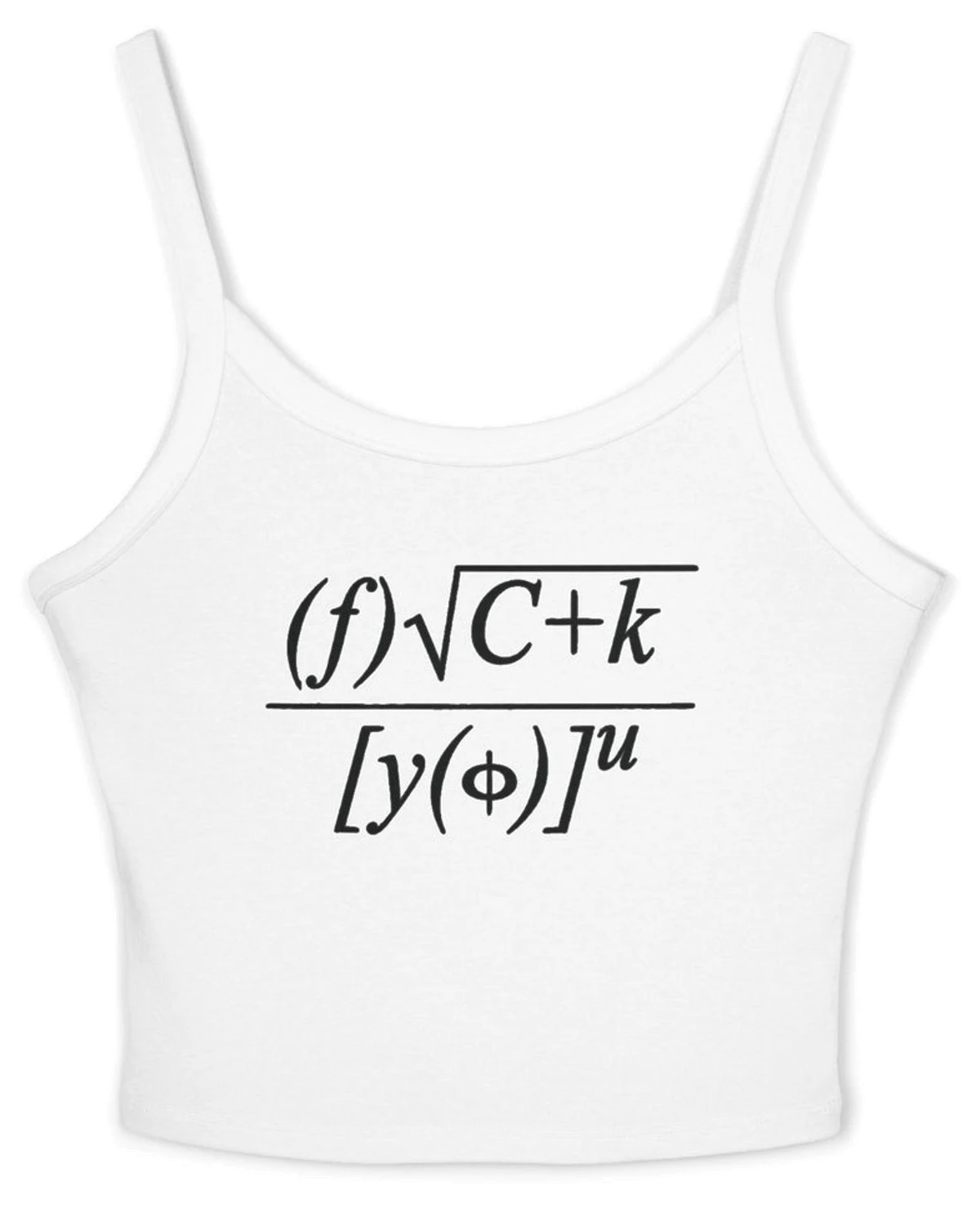 Fuck You Math Equation Spaghetti Strap Cami
