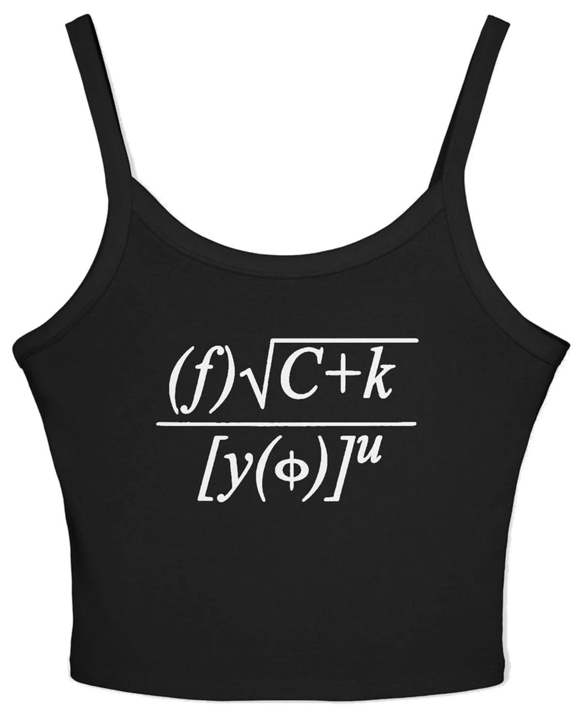 Fuck You Math Equation Spaghetti Strap Cami