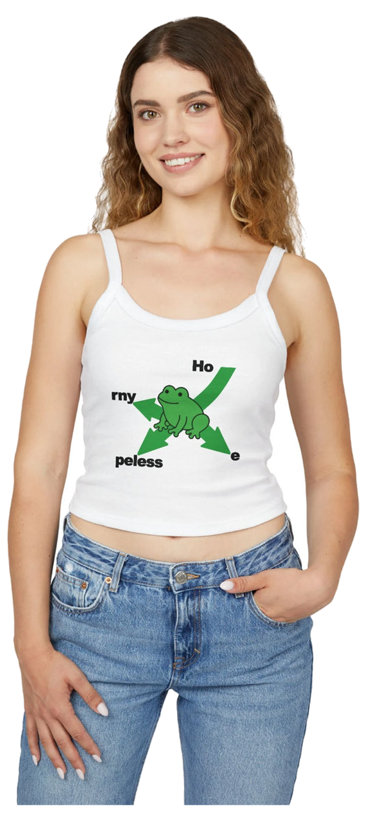 Frog In Distress Spaghetti Strap Cami
