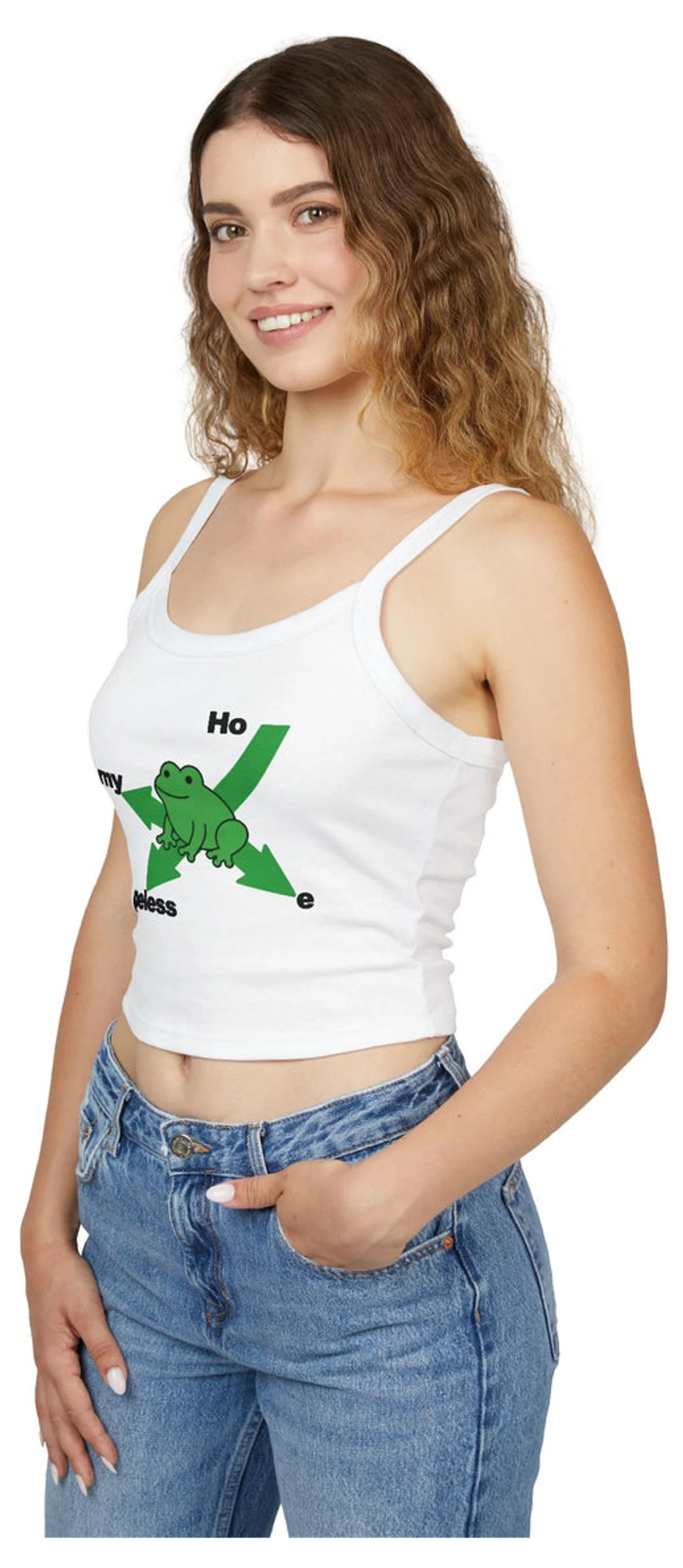 Frog In Distress Spaghetti Strap Cami