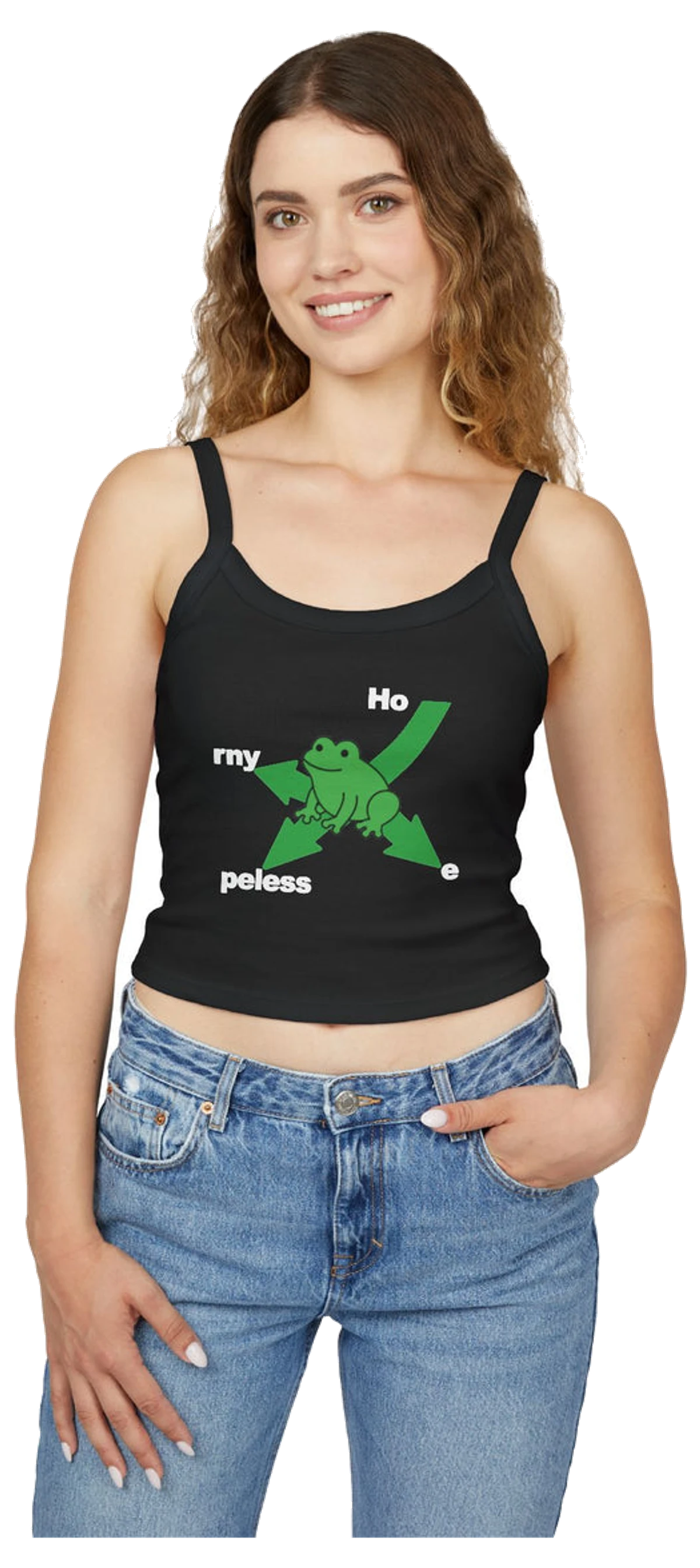 Frog In Distress Spaghetti Strap Cami