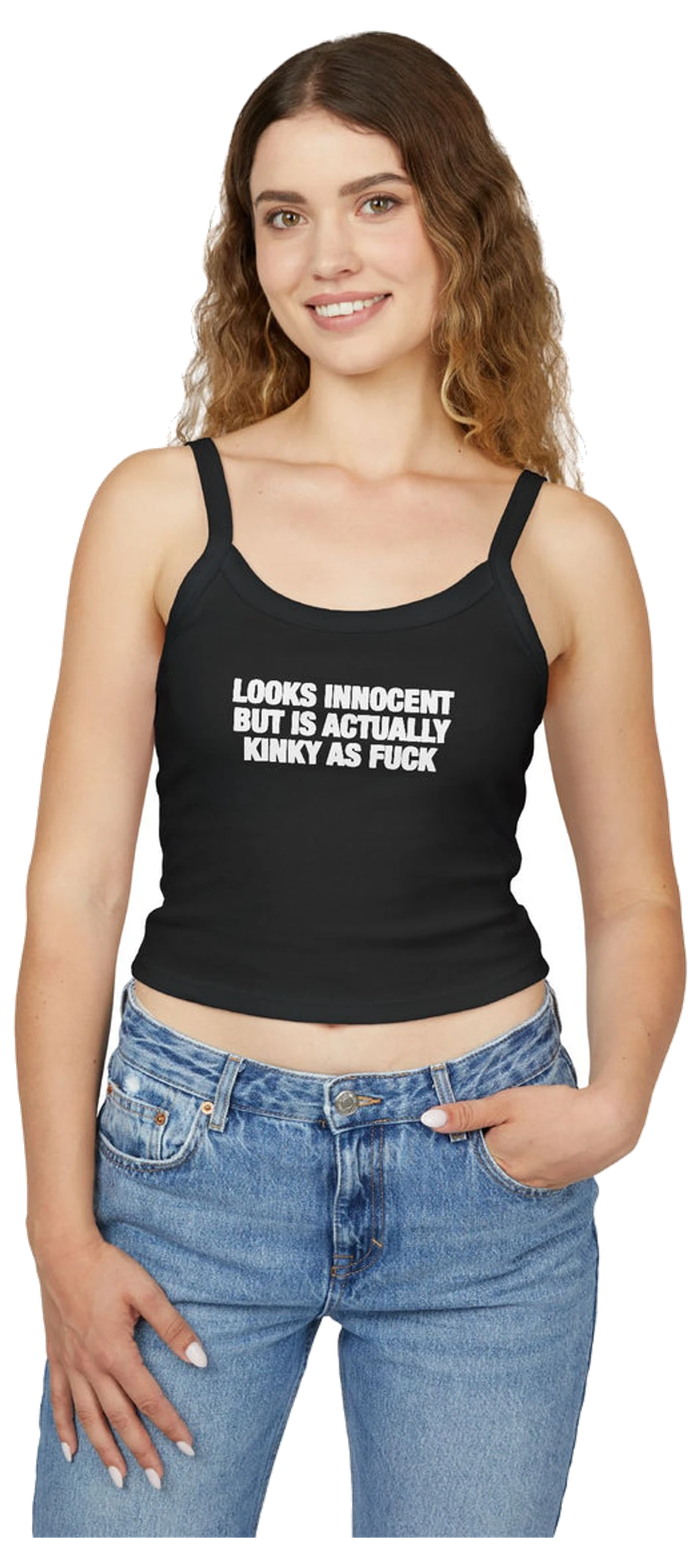 Looks Innocent But Is Actually Kinky As Fuck Spaghetti Strap Cami