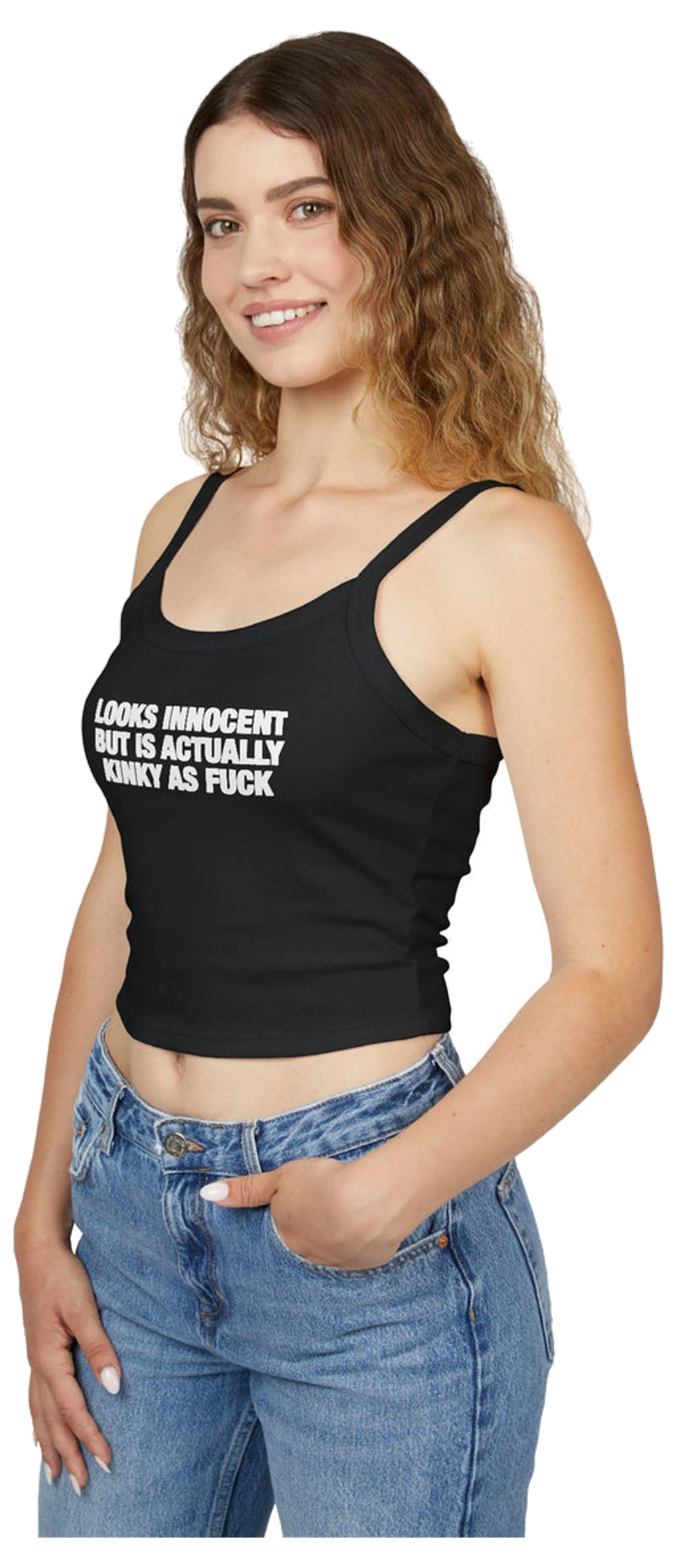 Looks Innocent But Is Actually Kinky As Fuck Spaghetti Strap Cami