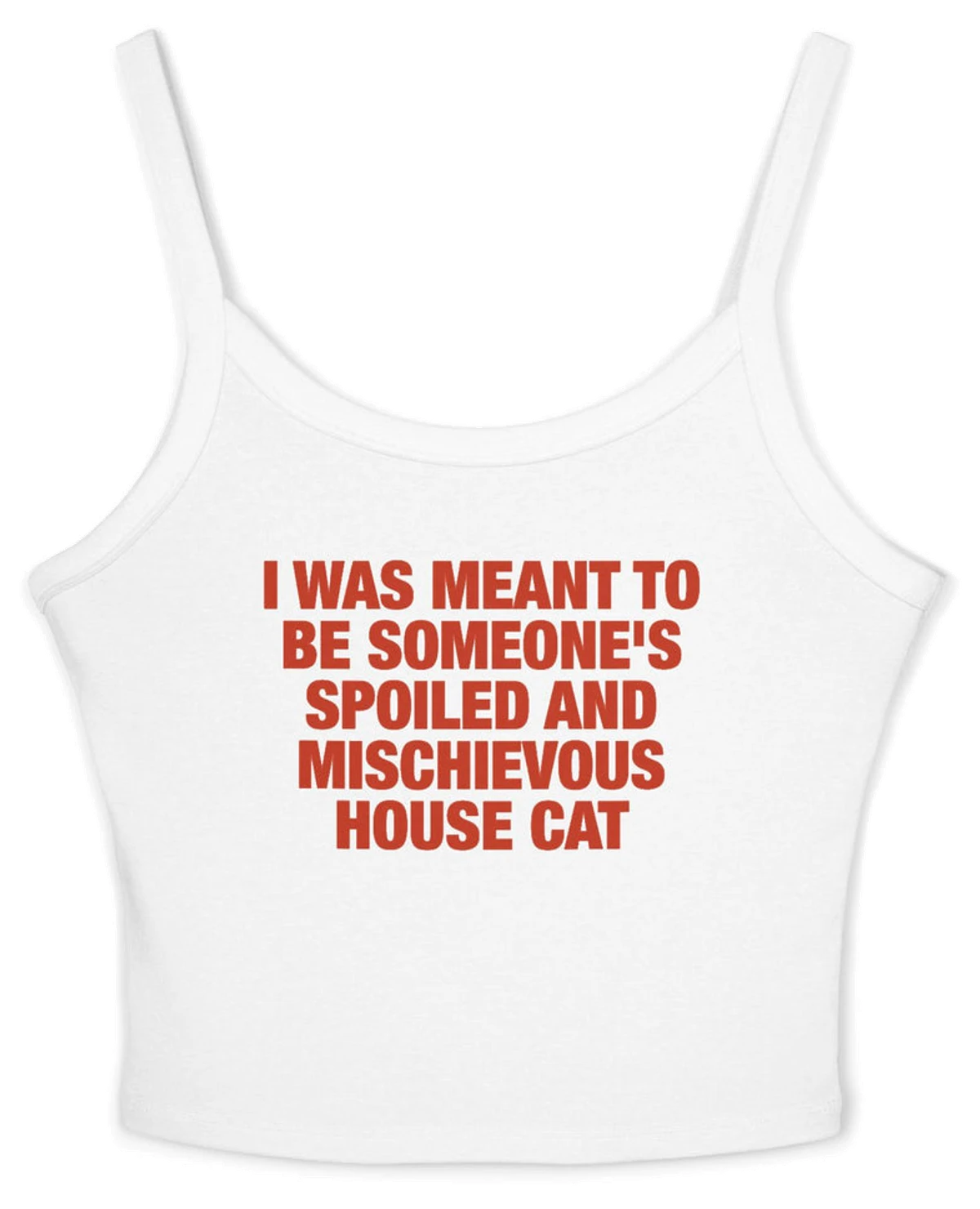 I Was Meant To Be Someone's Spoiled And Mischievous House Cat Spaghetti Strap Cami