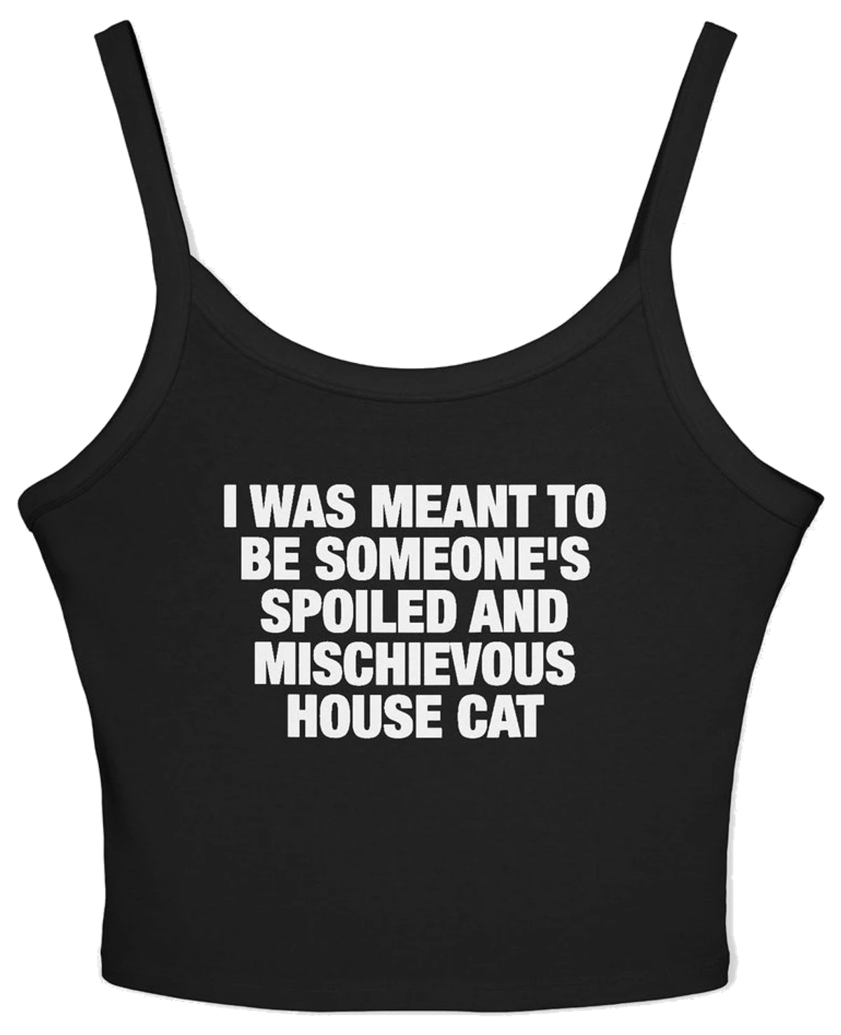 I Was Meant To Be Someone's Spoiled And Mischievous House Cat Spaghetti Strap Cami