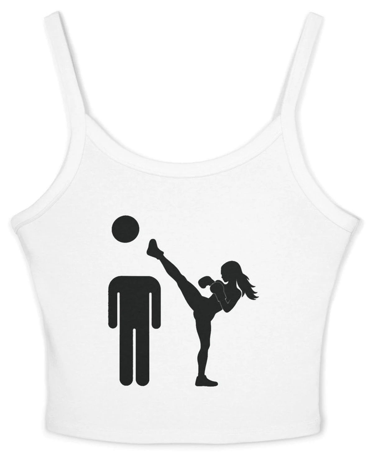 Girl Kickboxer Spaghetti Strap Cami