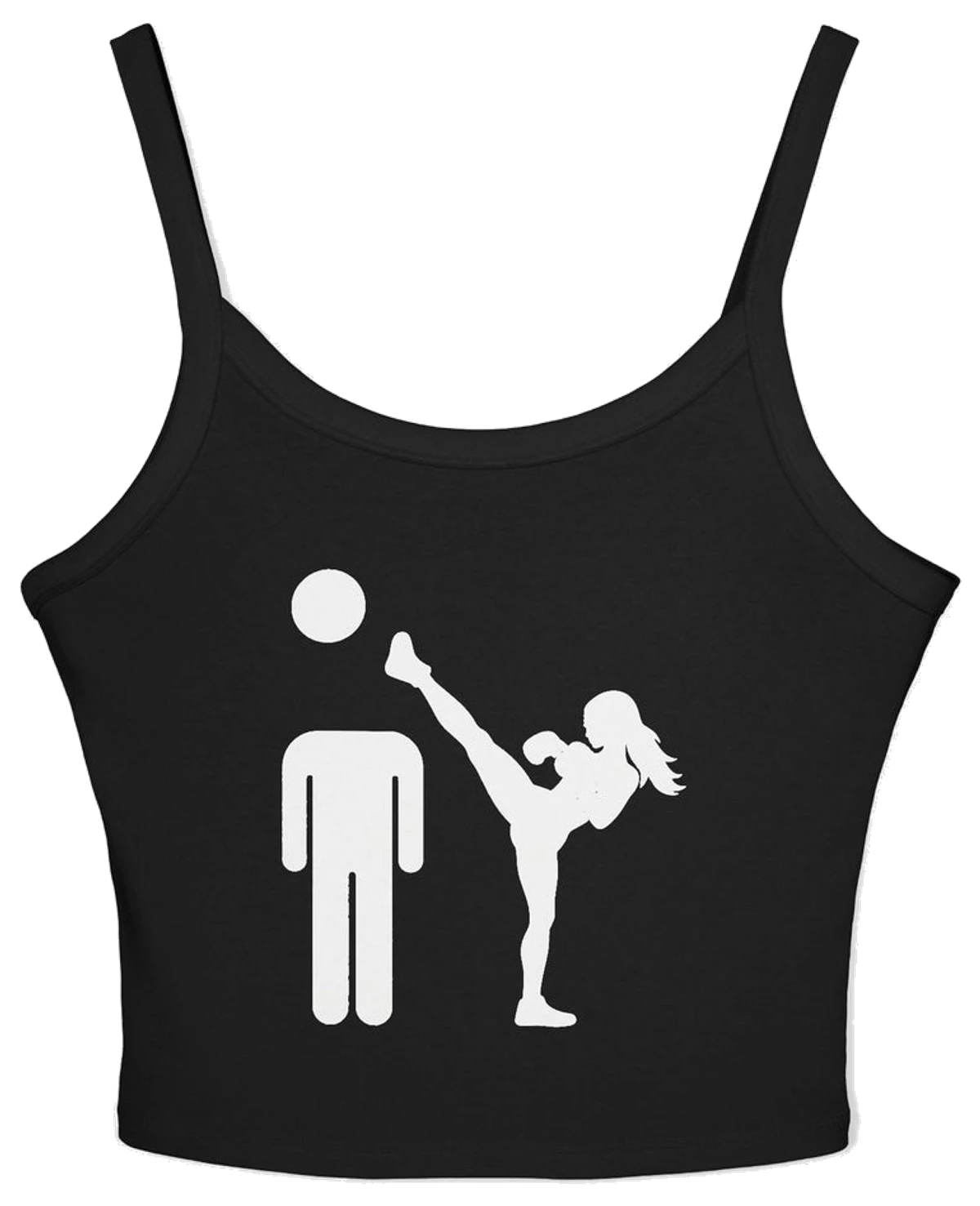 Girl Kickboxer Spaghetti Strap Cami