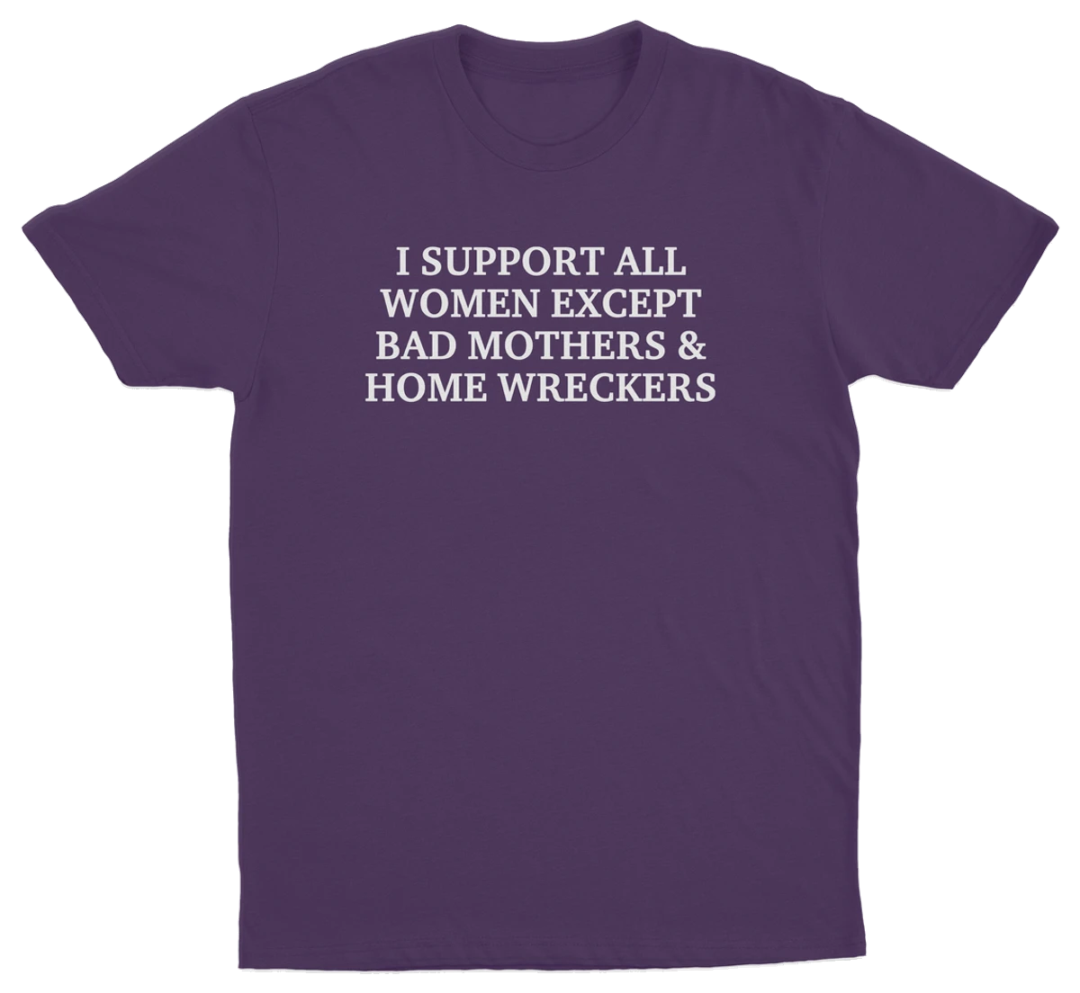 I Support All Women Except Bad Mothers & Home Wreckers T-Shirt