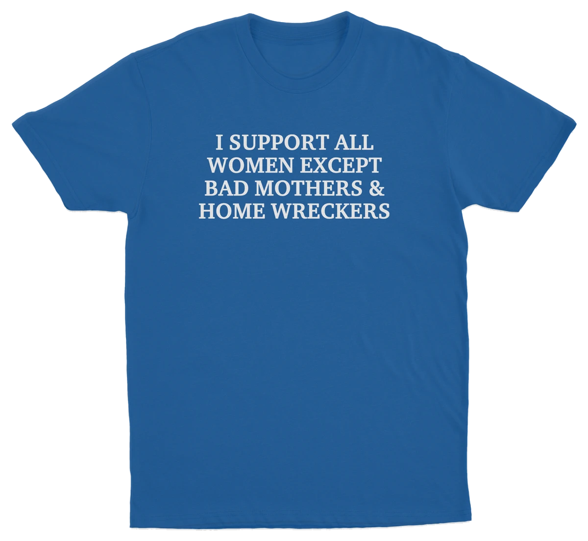 I Support All Women Except Bad Mothers & Home Wreckers T-Shirt