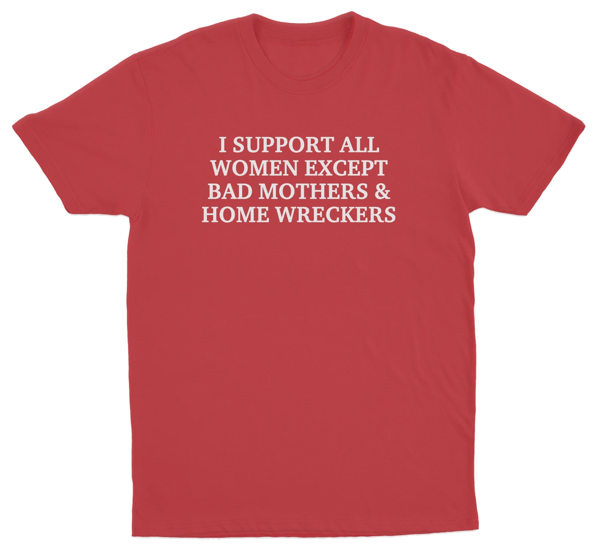 I Support All Women Except Bad Mothers & Home Wreckers T-Shirt