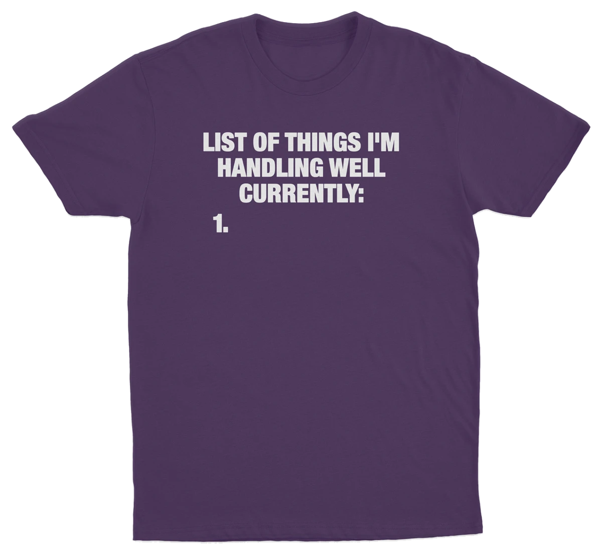List Of Things I'm Handling Well Currently T-Shirt