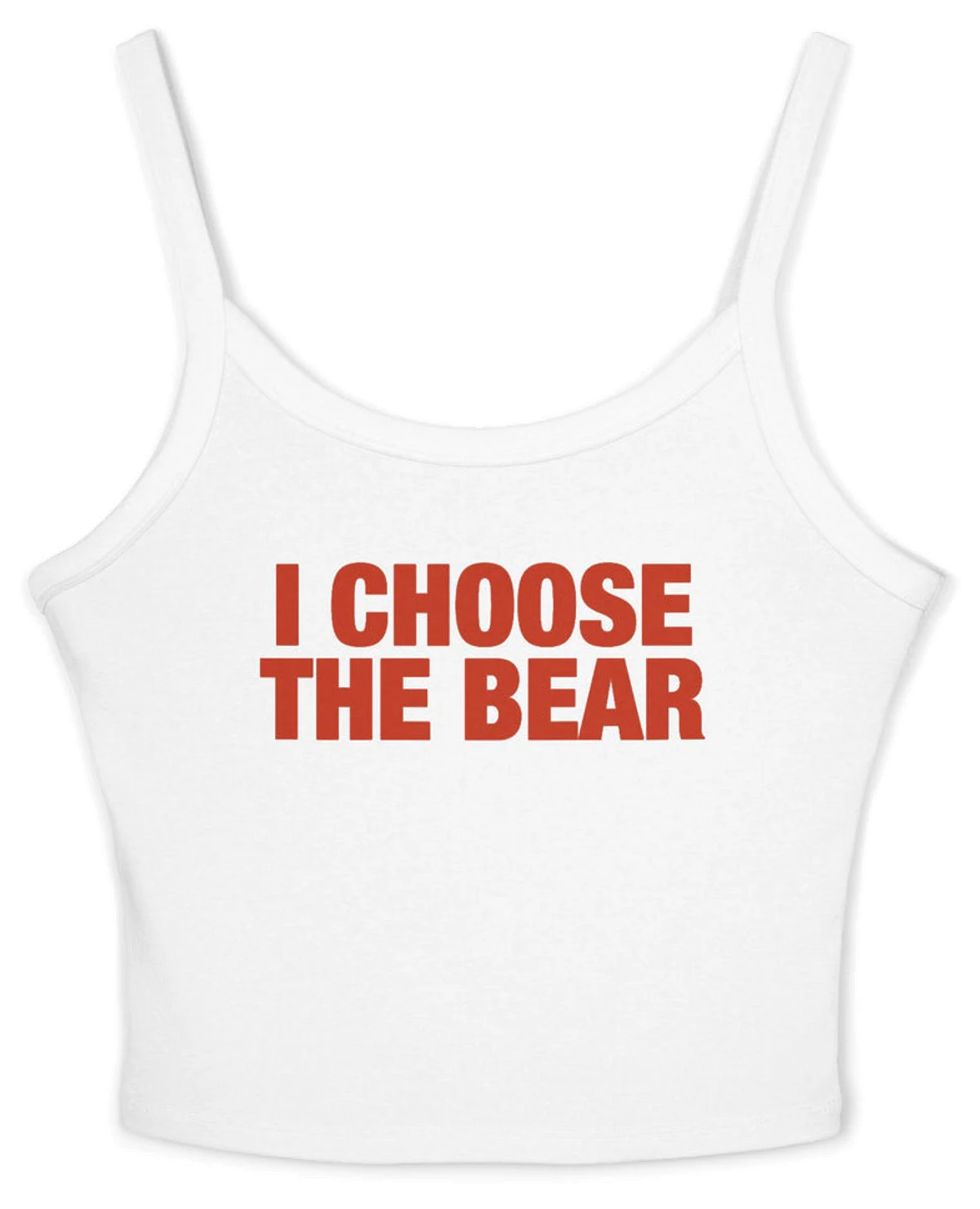 I Choose The Bear Spaghetti Strap Cami