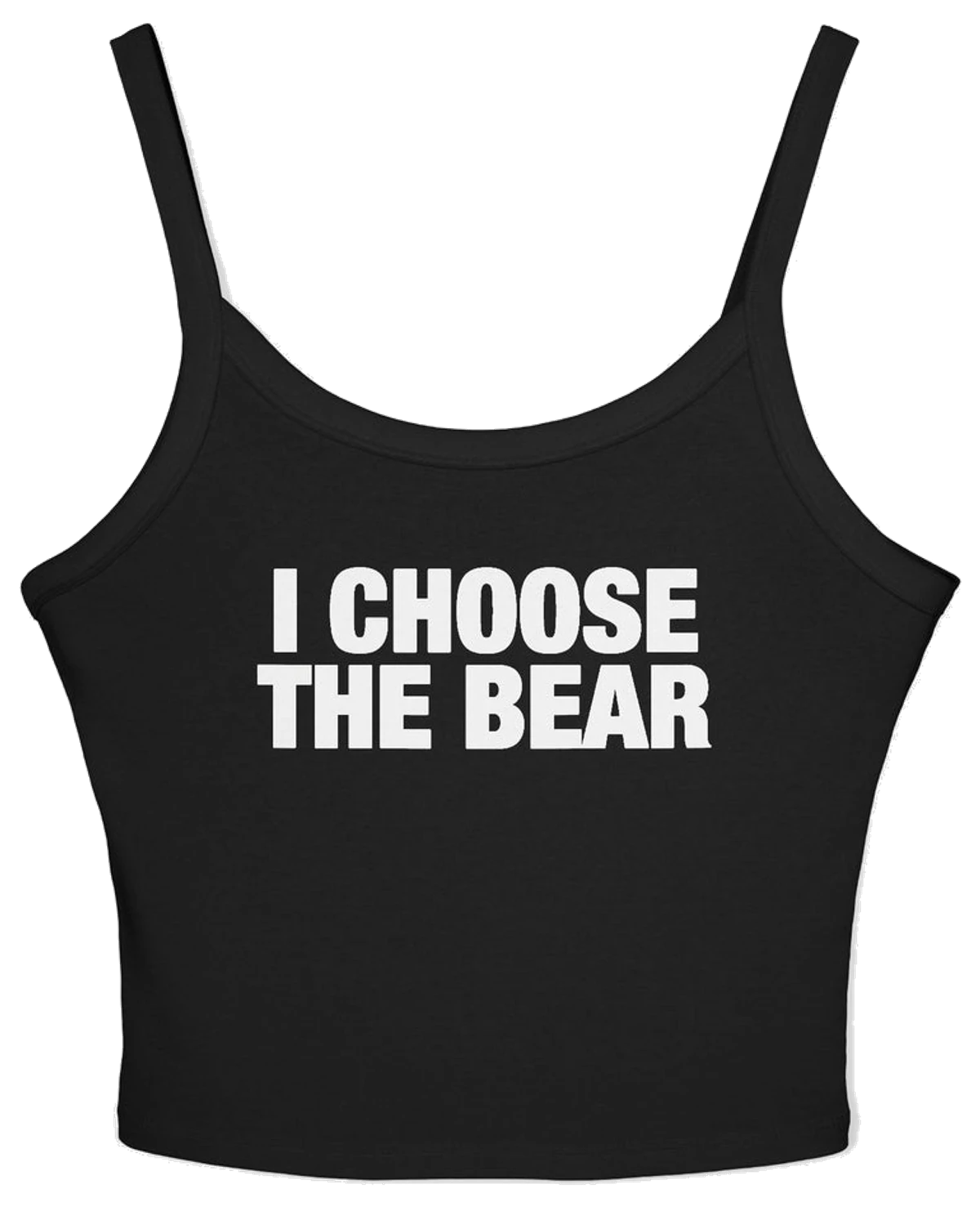 I Choose The Bear Spaghetti Strap Cami